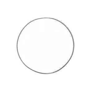 White Grey Rim Canvas Plate 4.75"