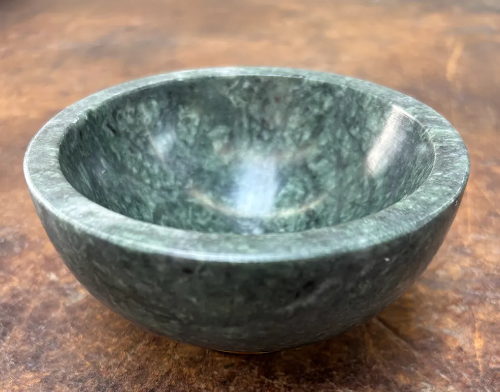 Small Marble Bowl Footed