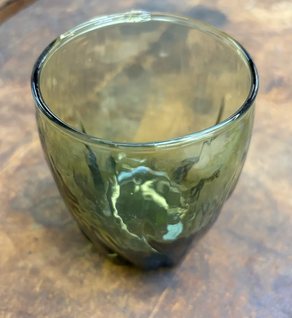 Olive Green Glass