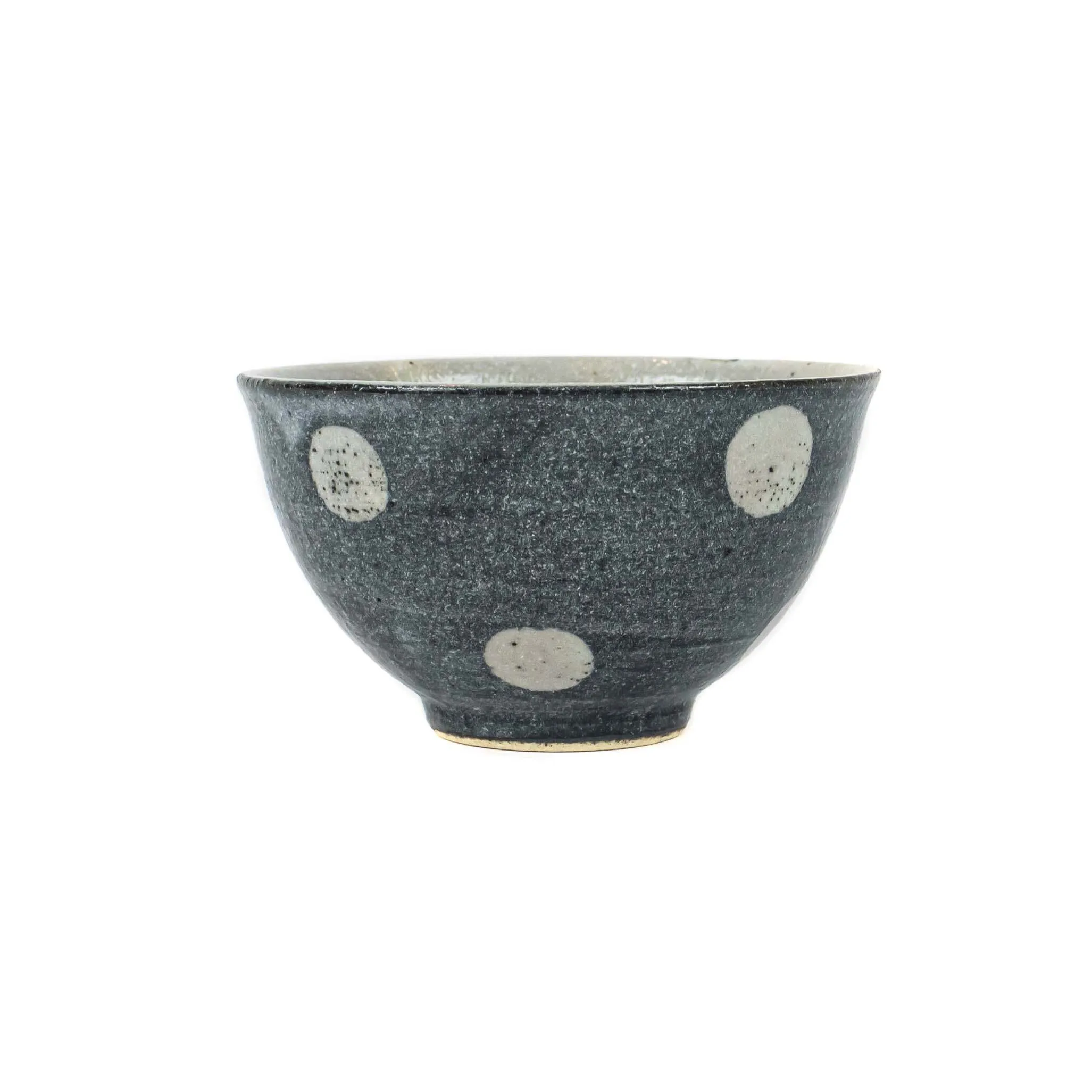 Polka Dot Rice Bowl Black