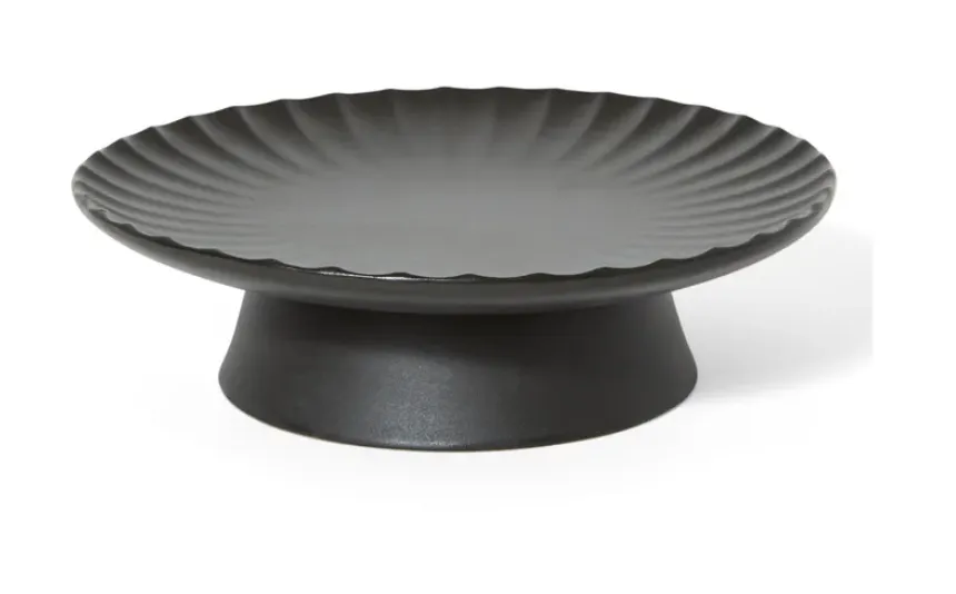 Inku Stoneware Stand 8.5" Black