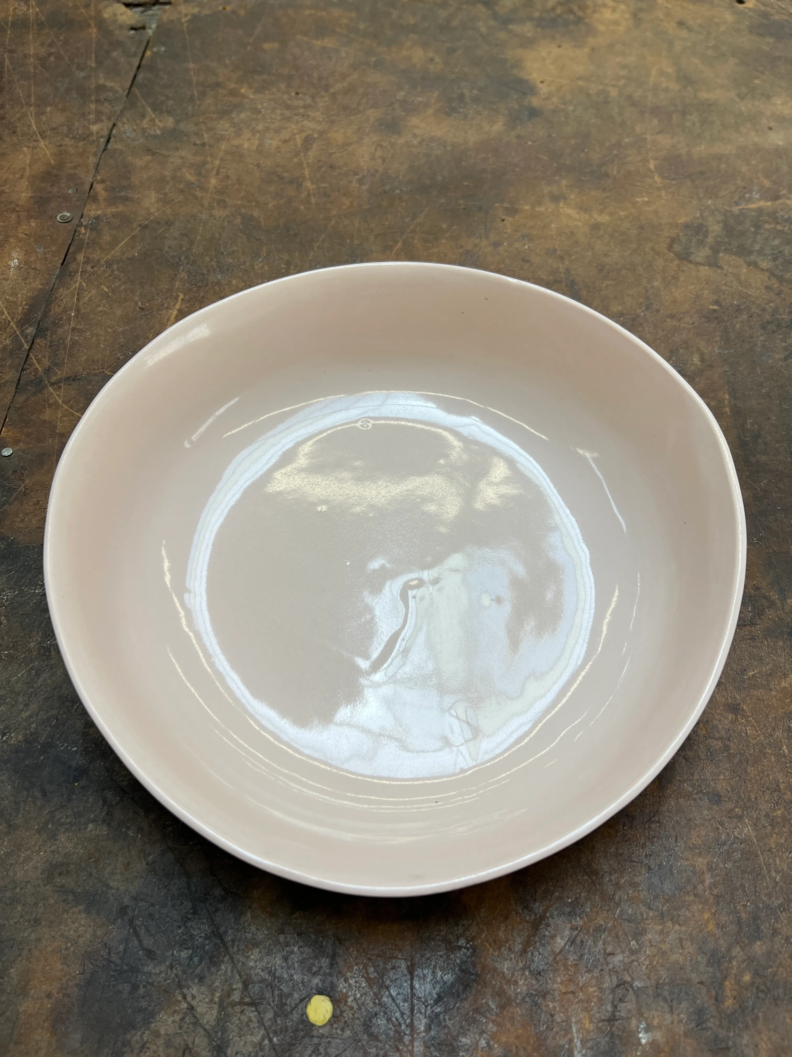 Lt Pink Serving Bowl Organic HM