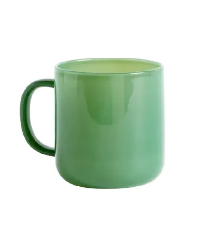 Glass Borosilicate Mug - Green