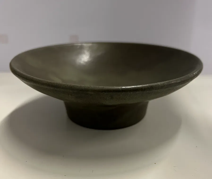 Footed Bowl SM Moss