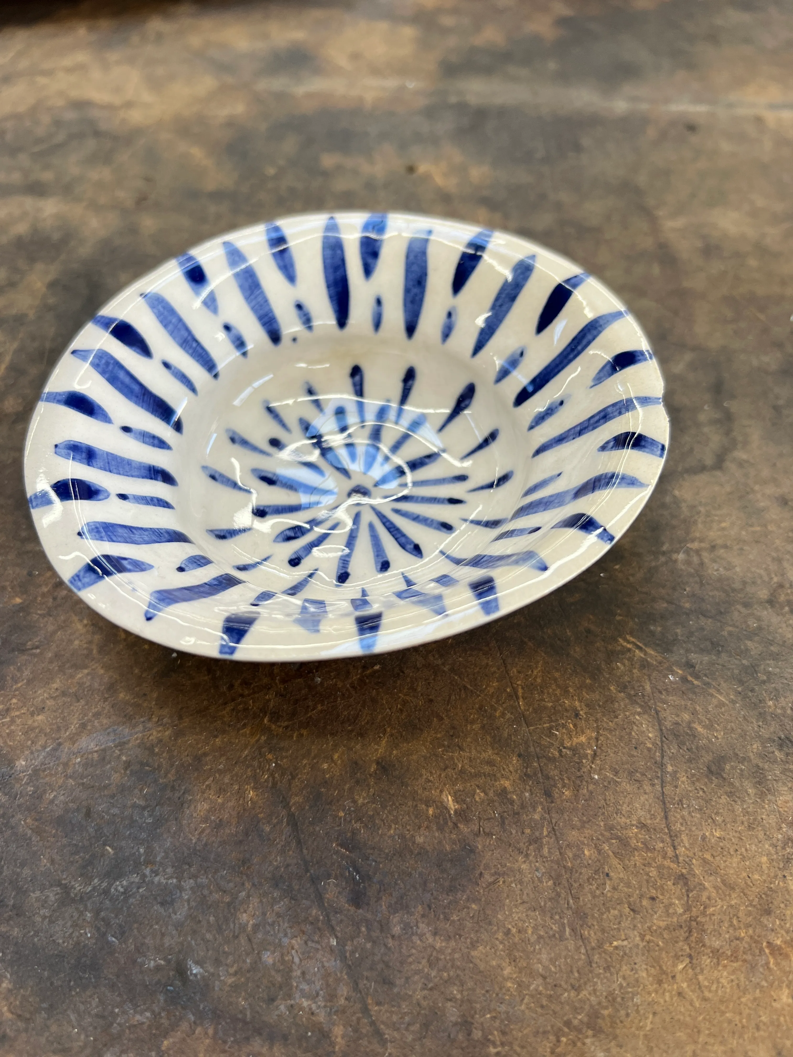 HM Ceramic Bowl Blue Line Design