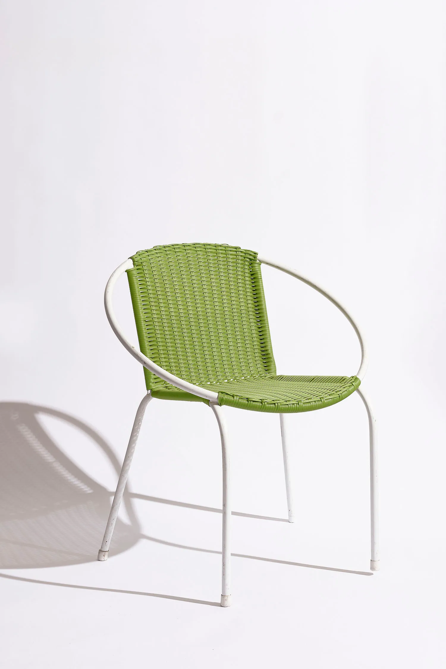 Green and White Outdoor Chair