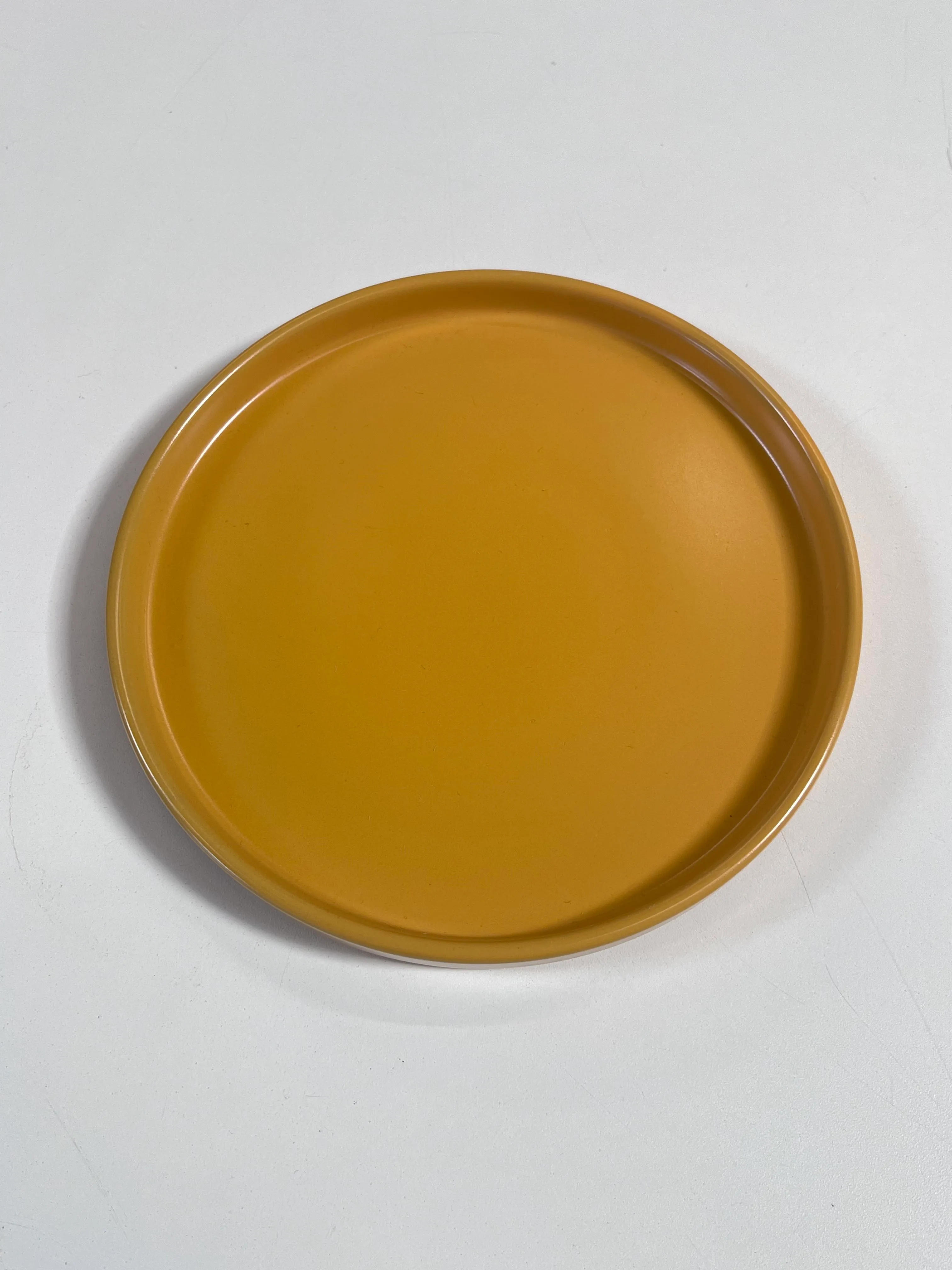 Yellow salad plate