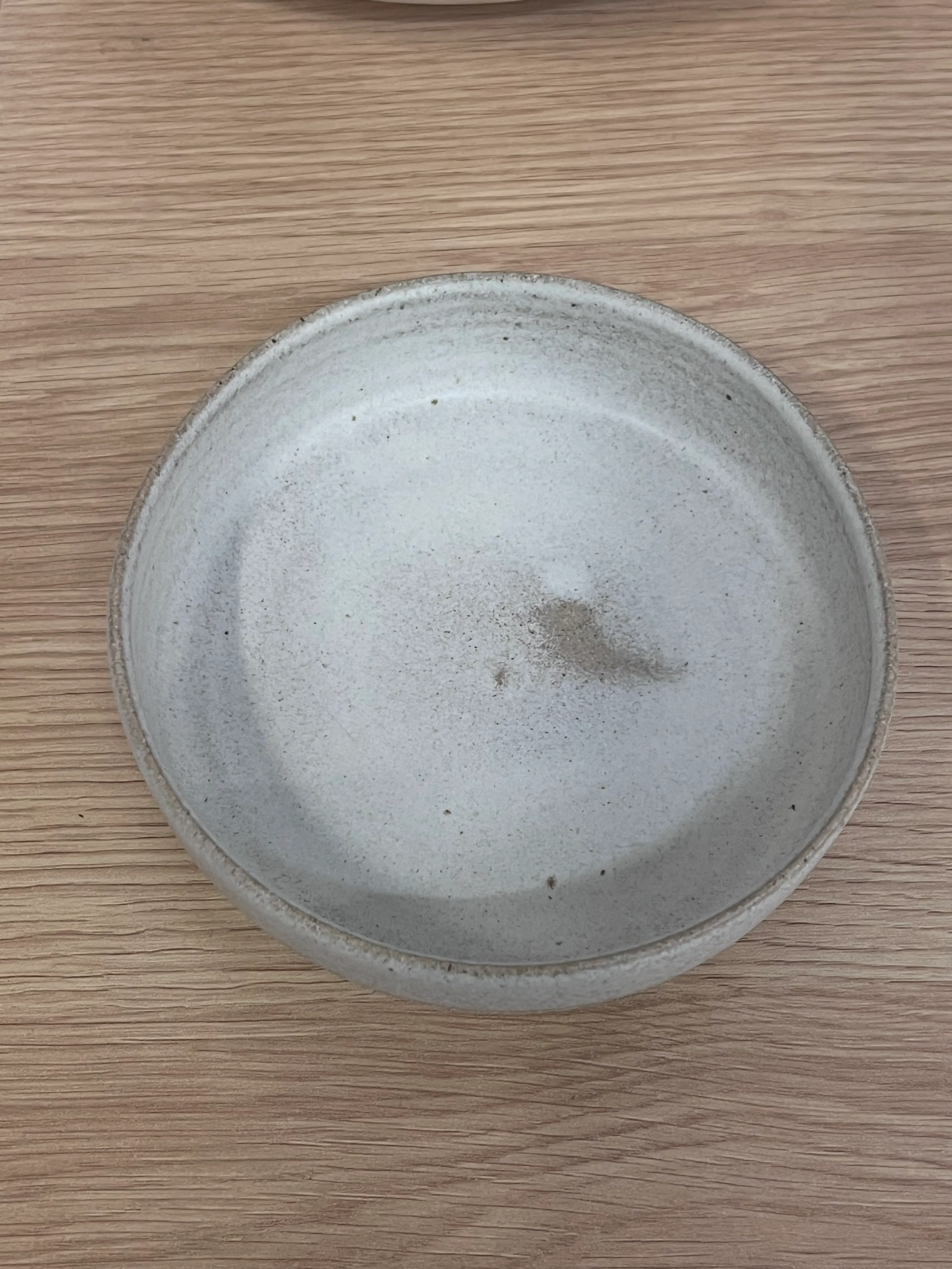 Handmade grey small high rim bowl