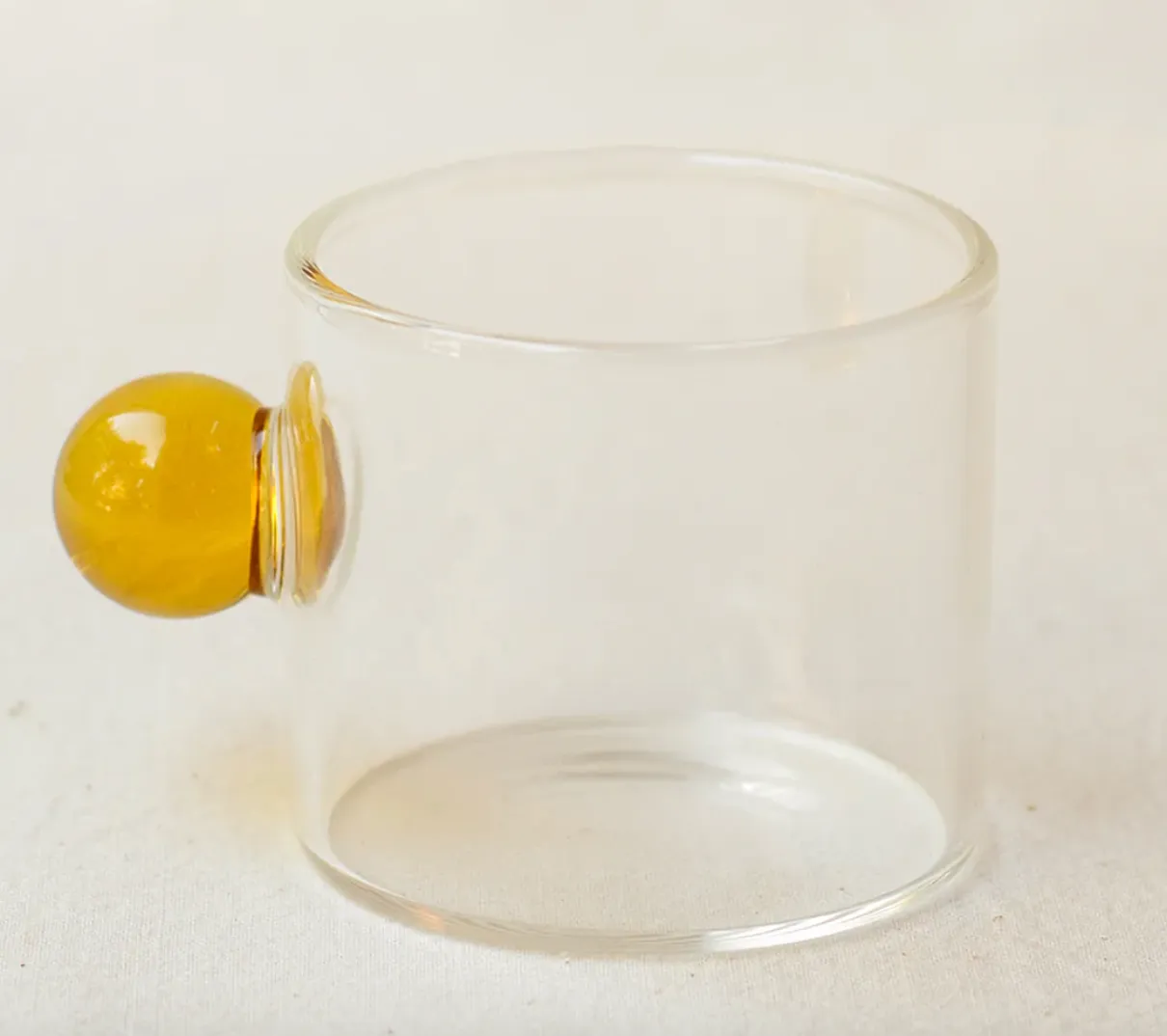 Glass Espresso Cup - Honey Handle