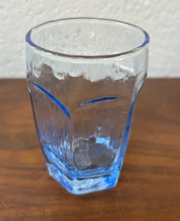 Light Blue Juice Glass