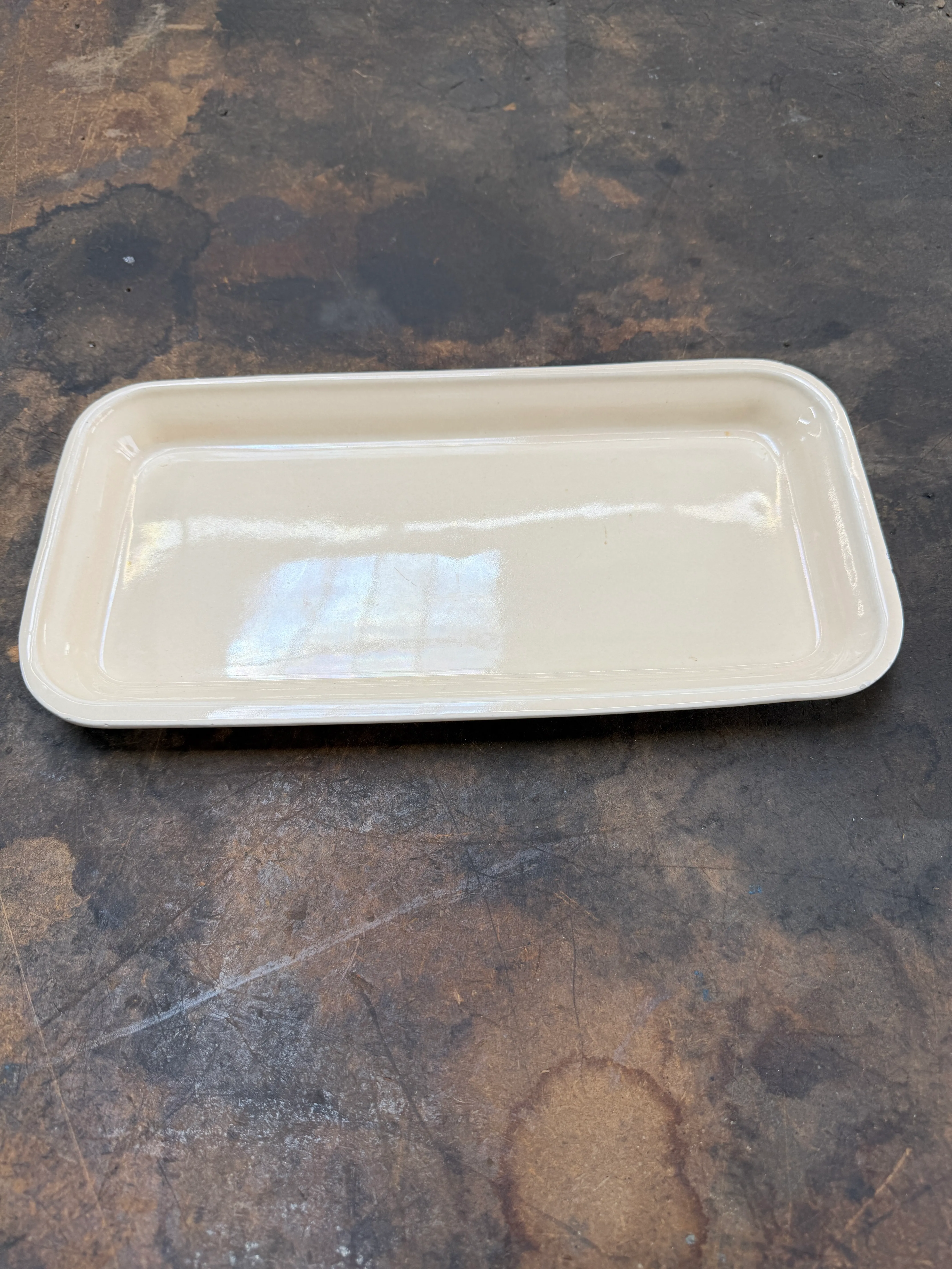 Cream Rectangle Platter 801