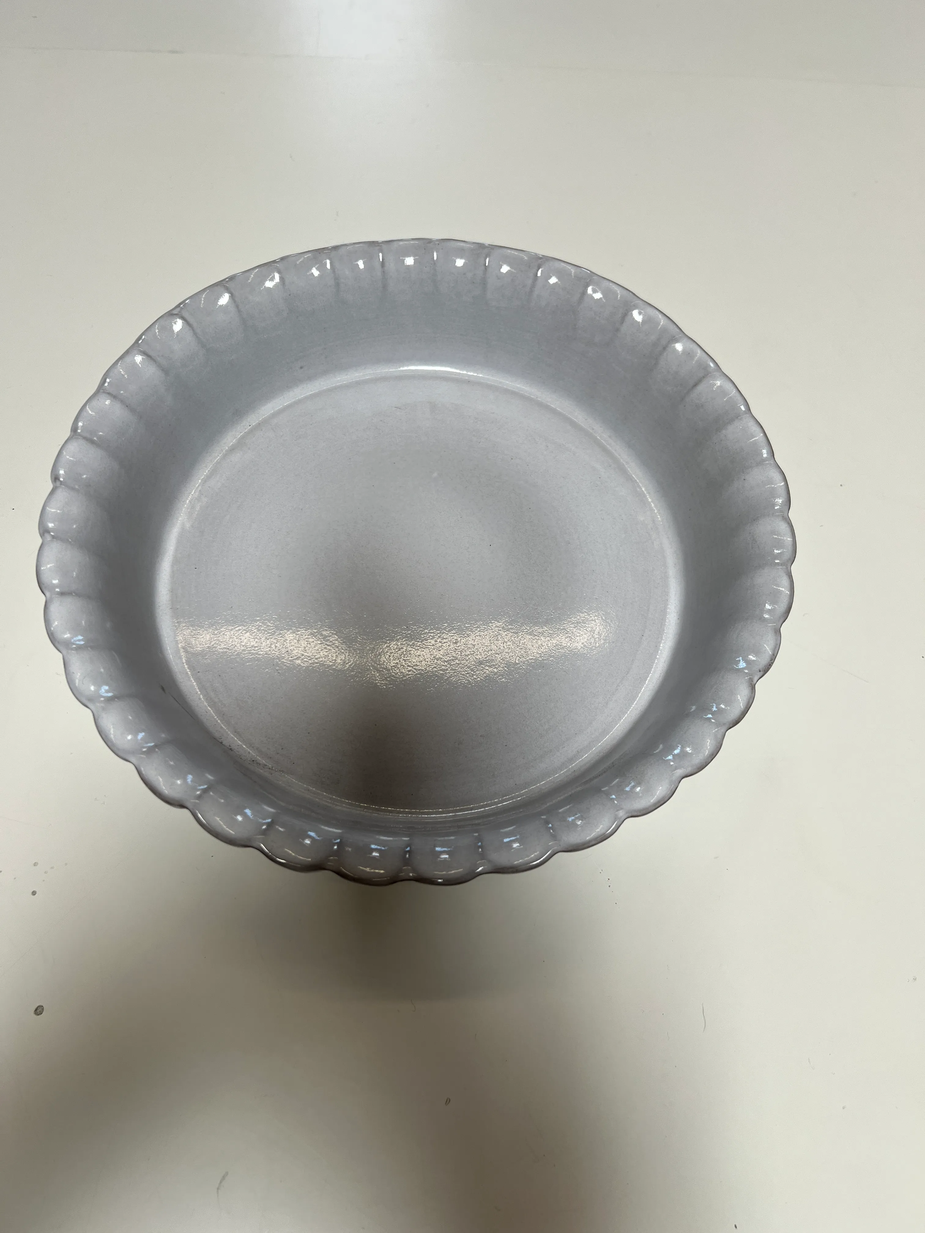 Off White PB Pie Dish 