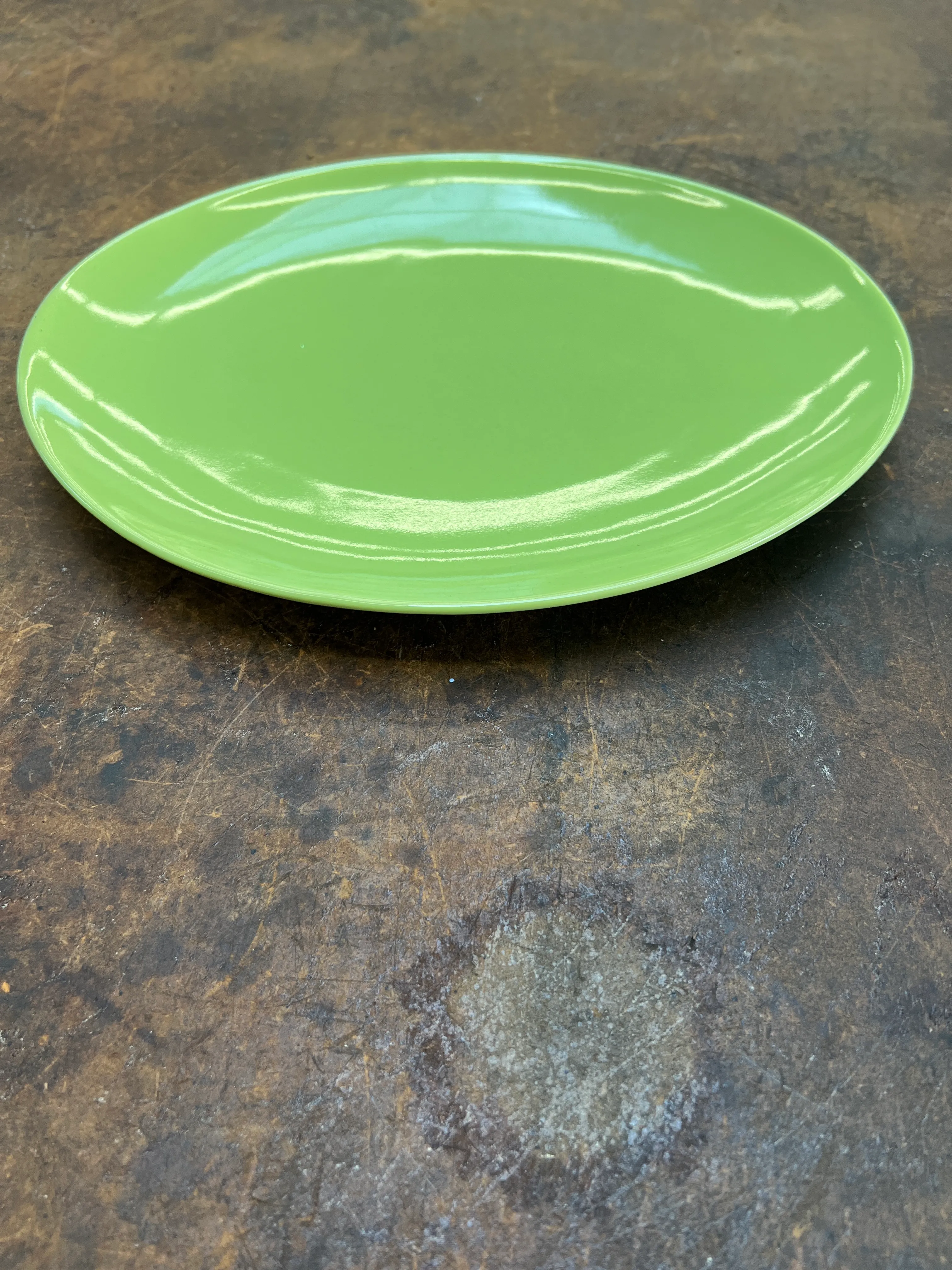 Oval Light Green Platter