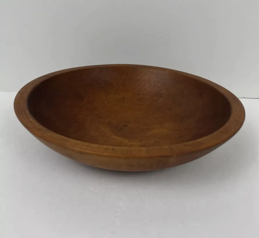 Vintage Wooden Bowl Hand Turned - 9 inch
