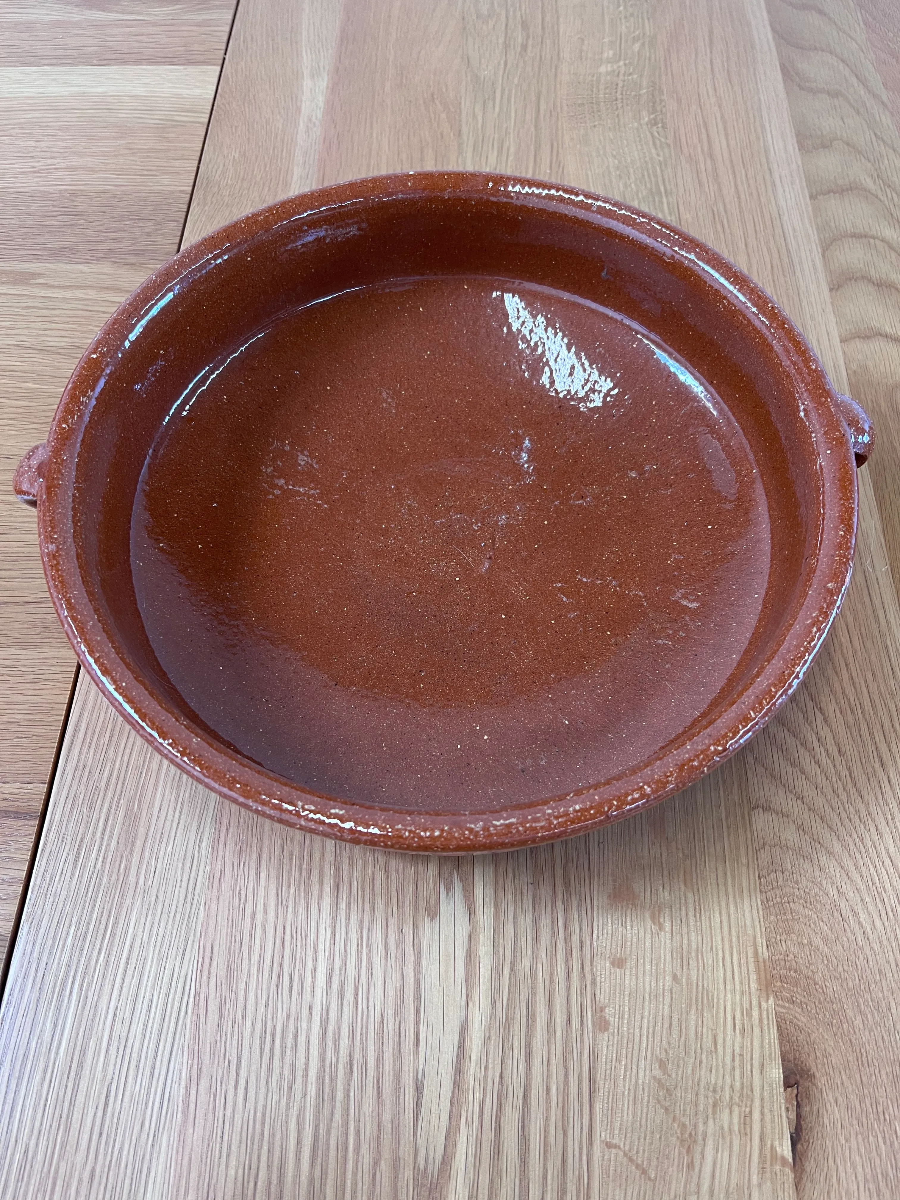 Large terracotta baking dish