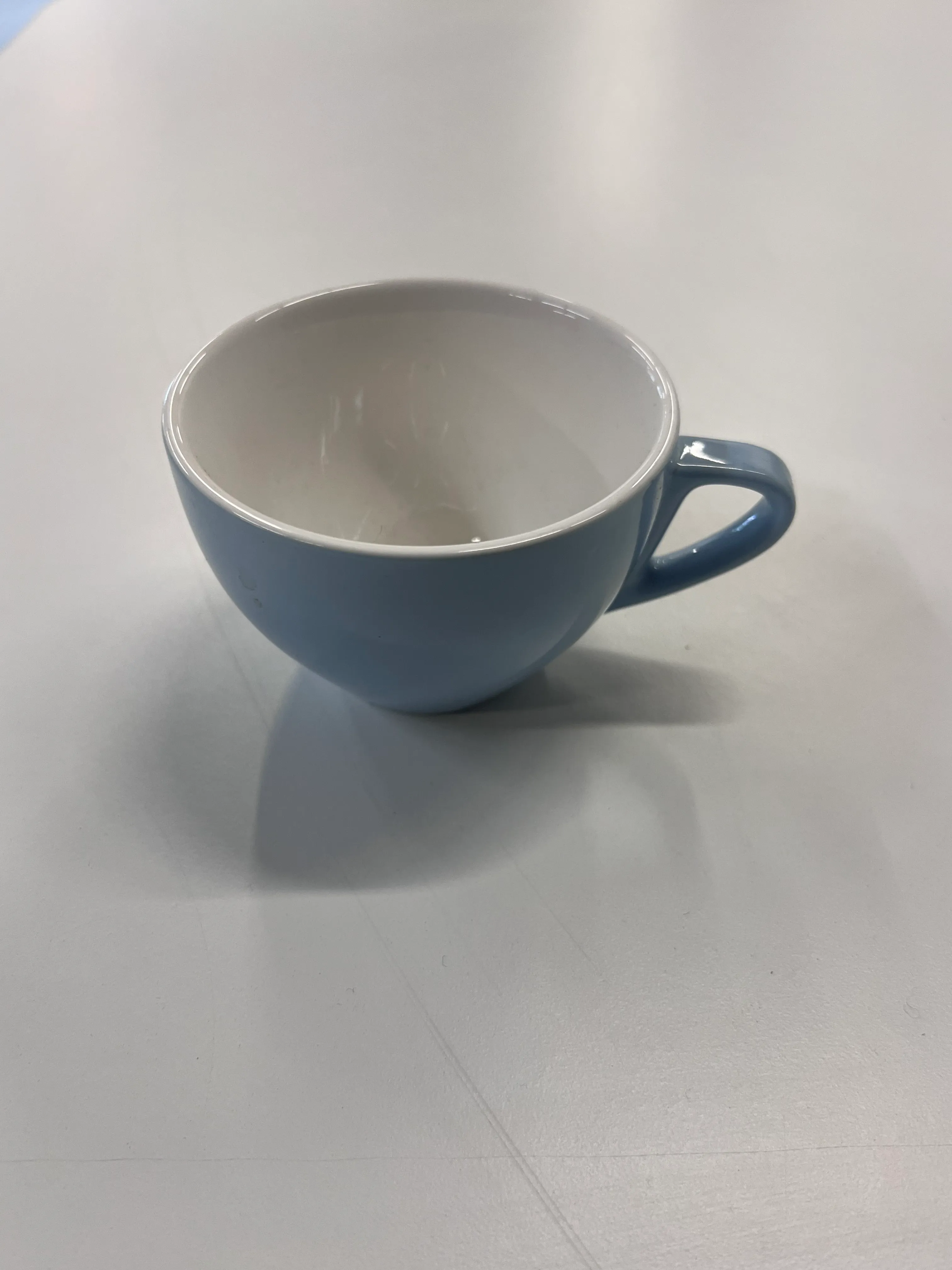 Light blue mug with white inside
