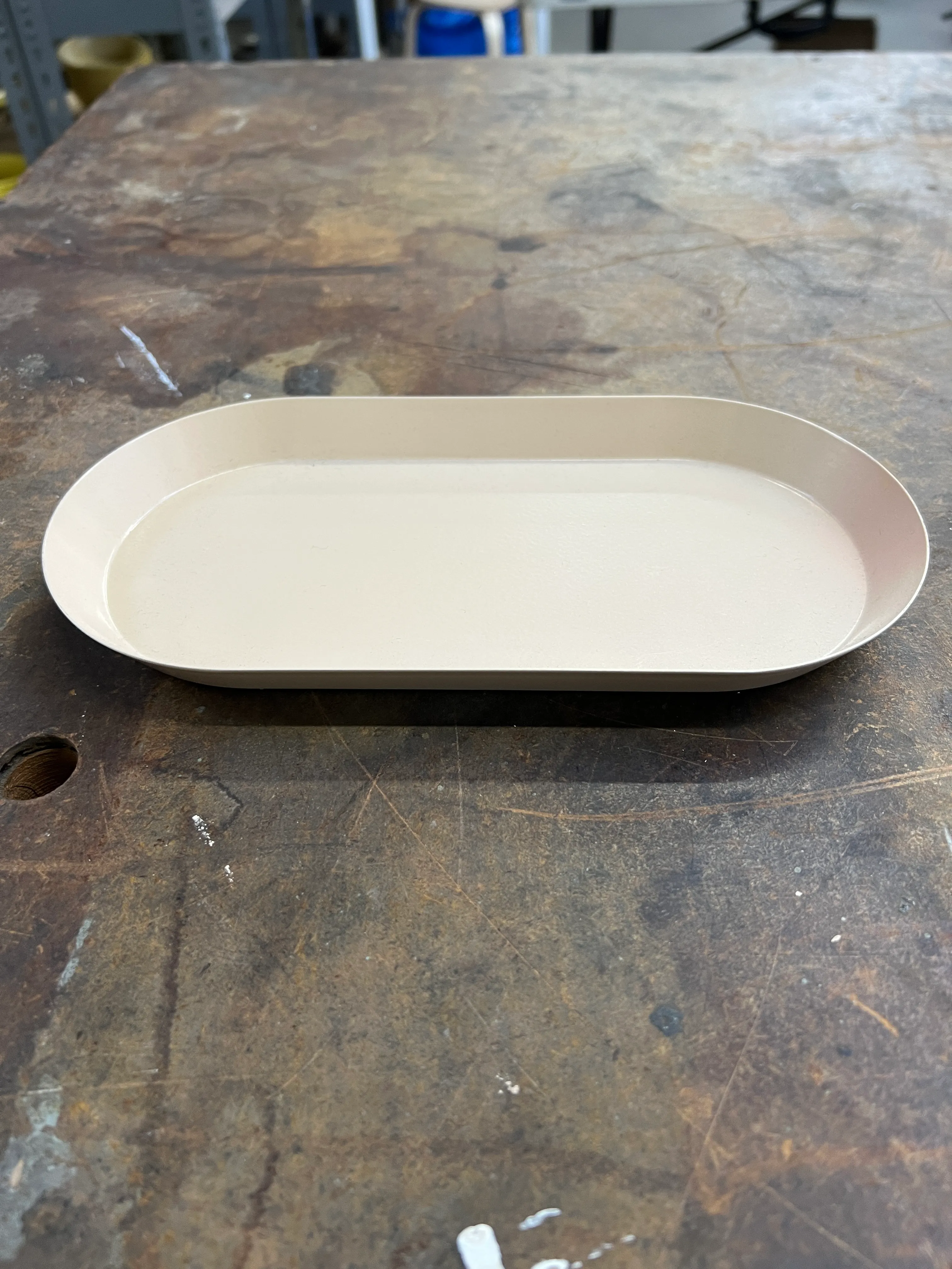 Tan Oval Tray Hearth Hand 