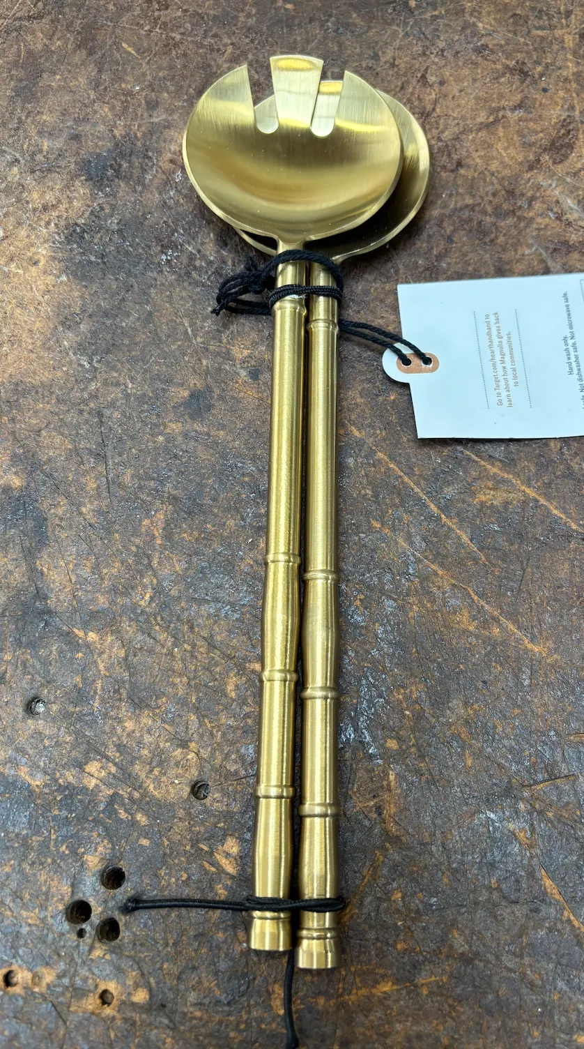 Brass Salad Servers