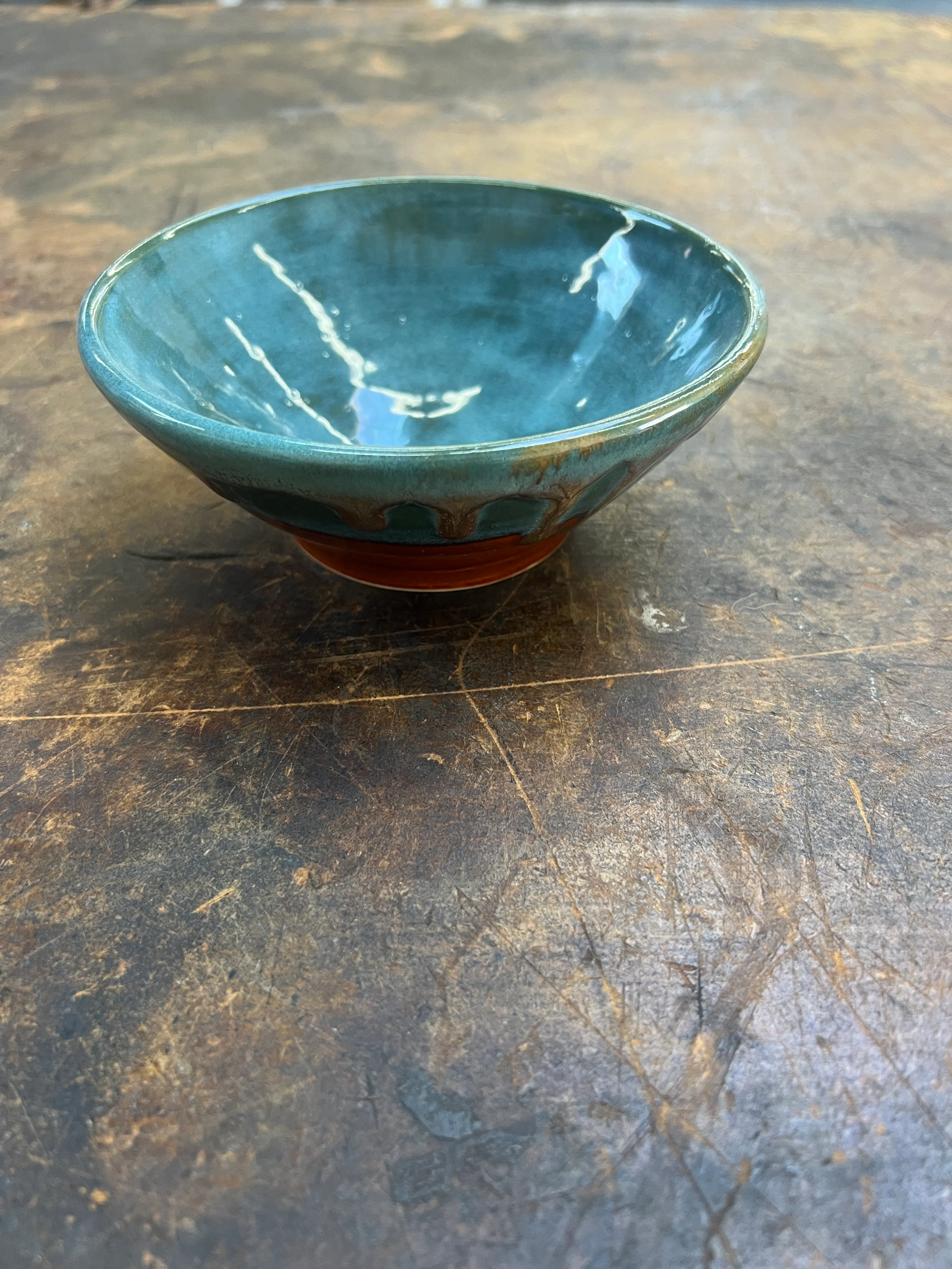 Blue Green Handmade Bowl
