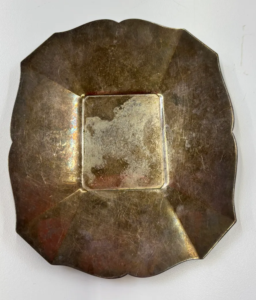 Silver Tarnished Small Tray