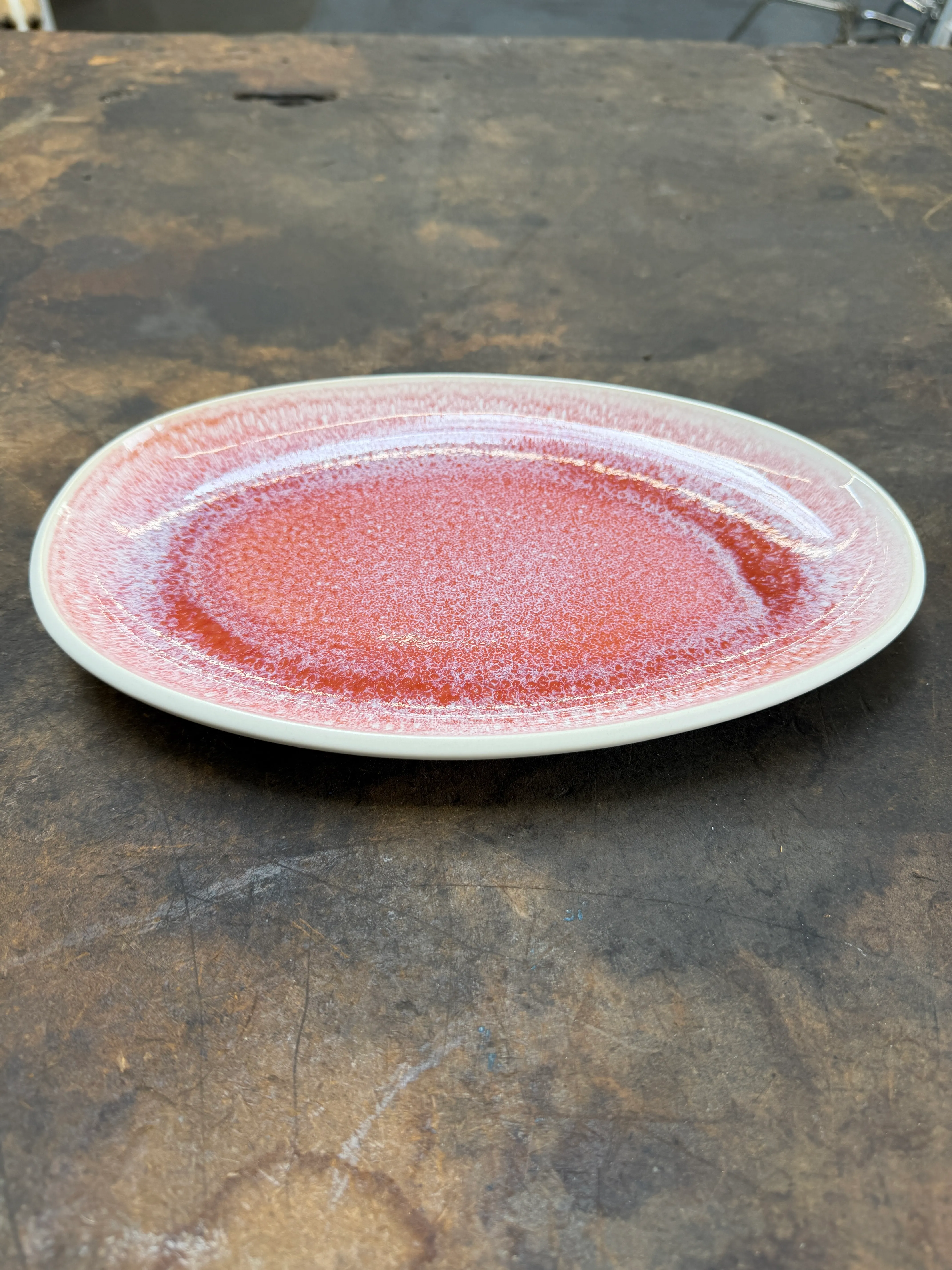 Rose Quartz Red/Pink Platter