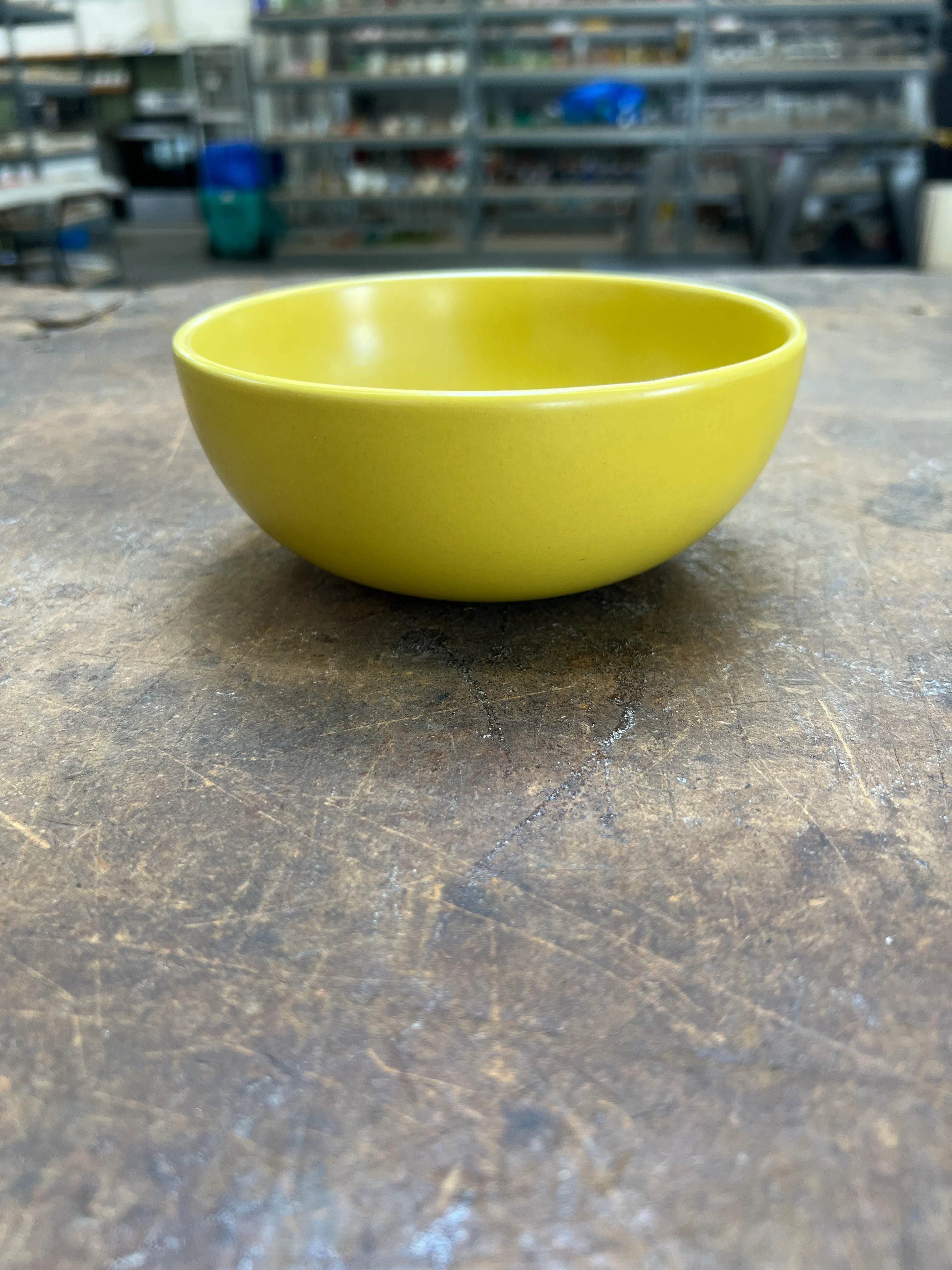 Mustard Yellow Cereal Bowl