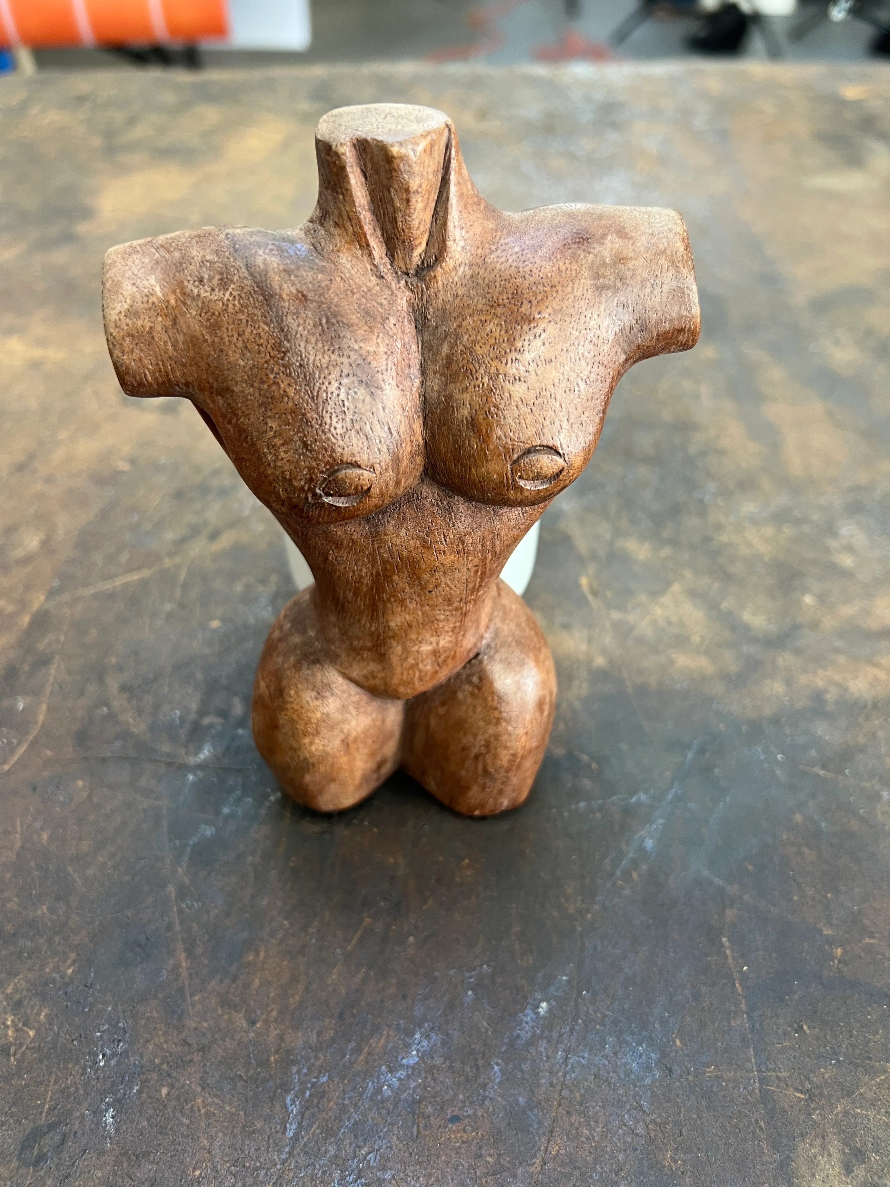 Wood Torso Sculpture