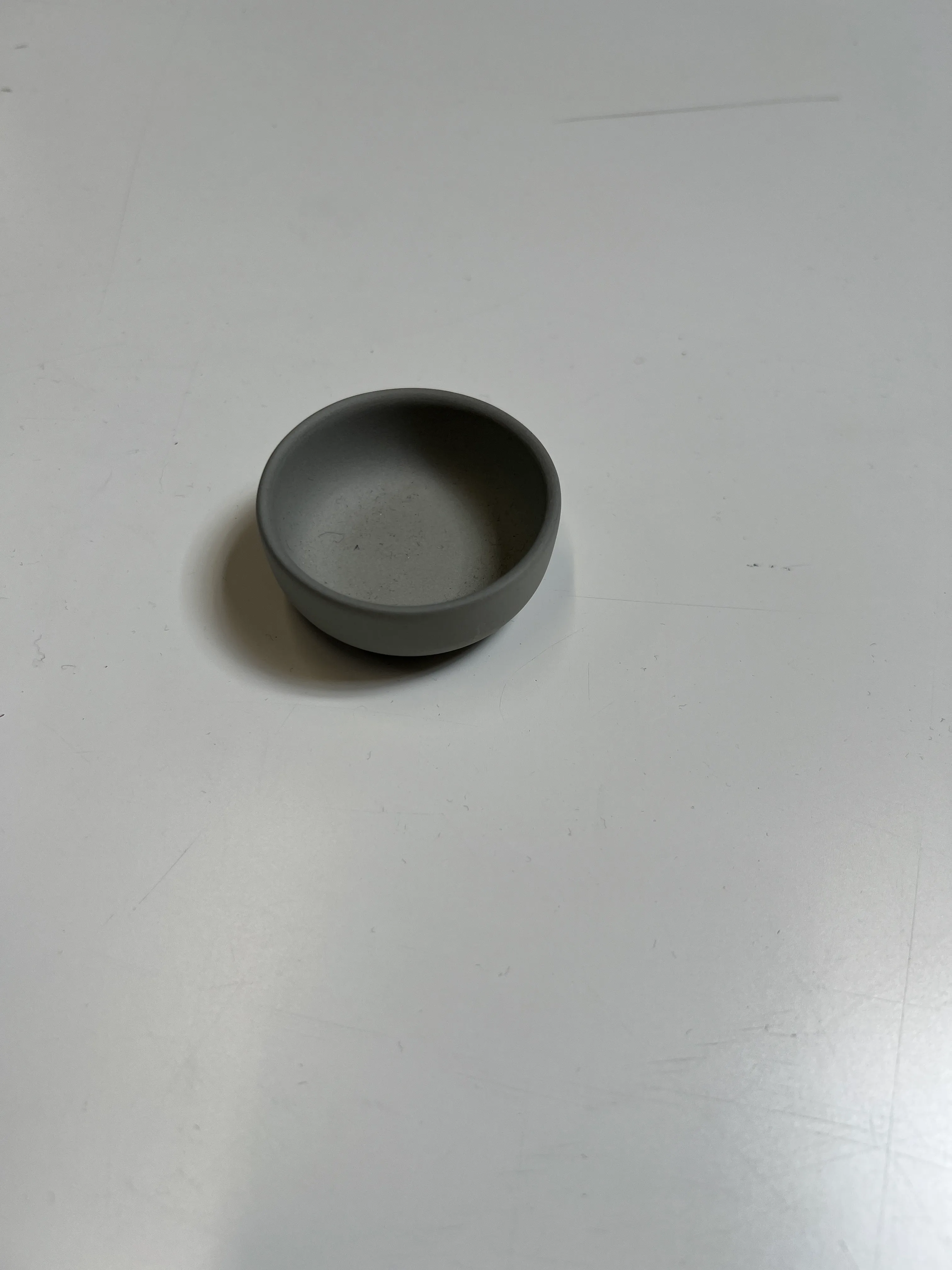 Mini Matte Light Grey Salt Dish SP