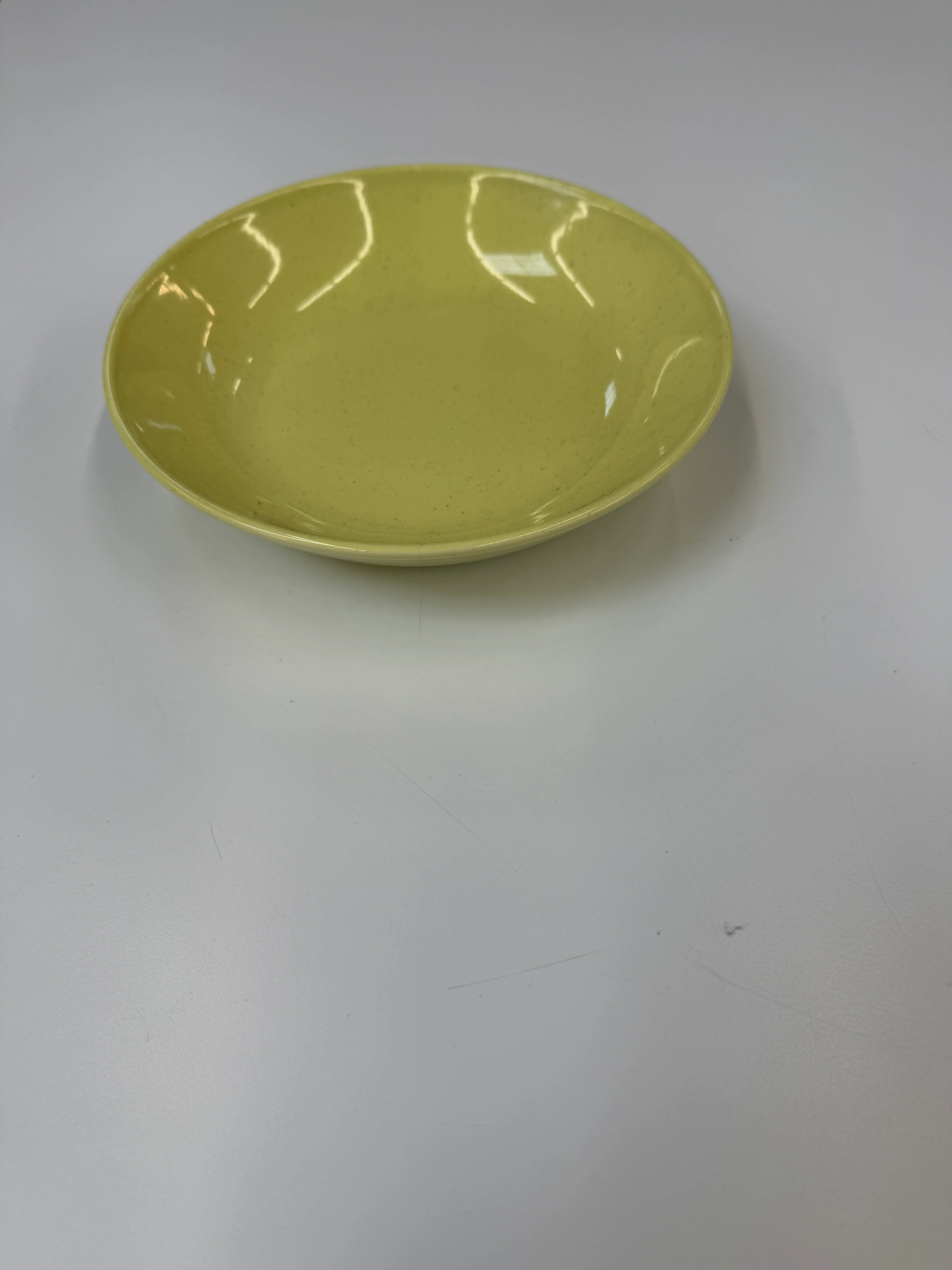 Vintage Speckled Yellow Bowl 