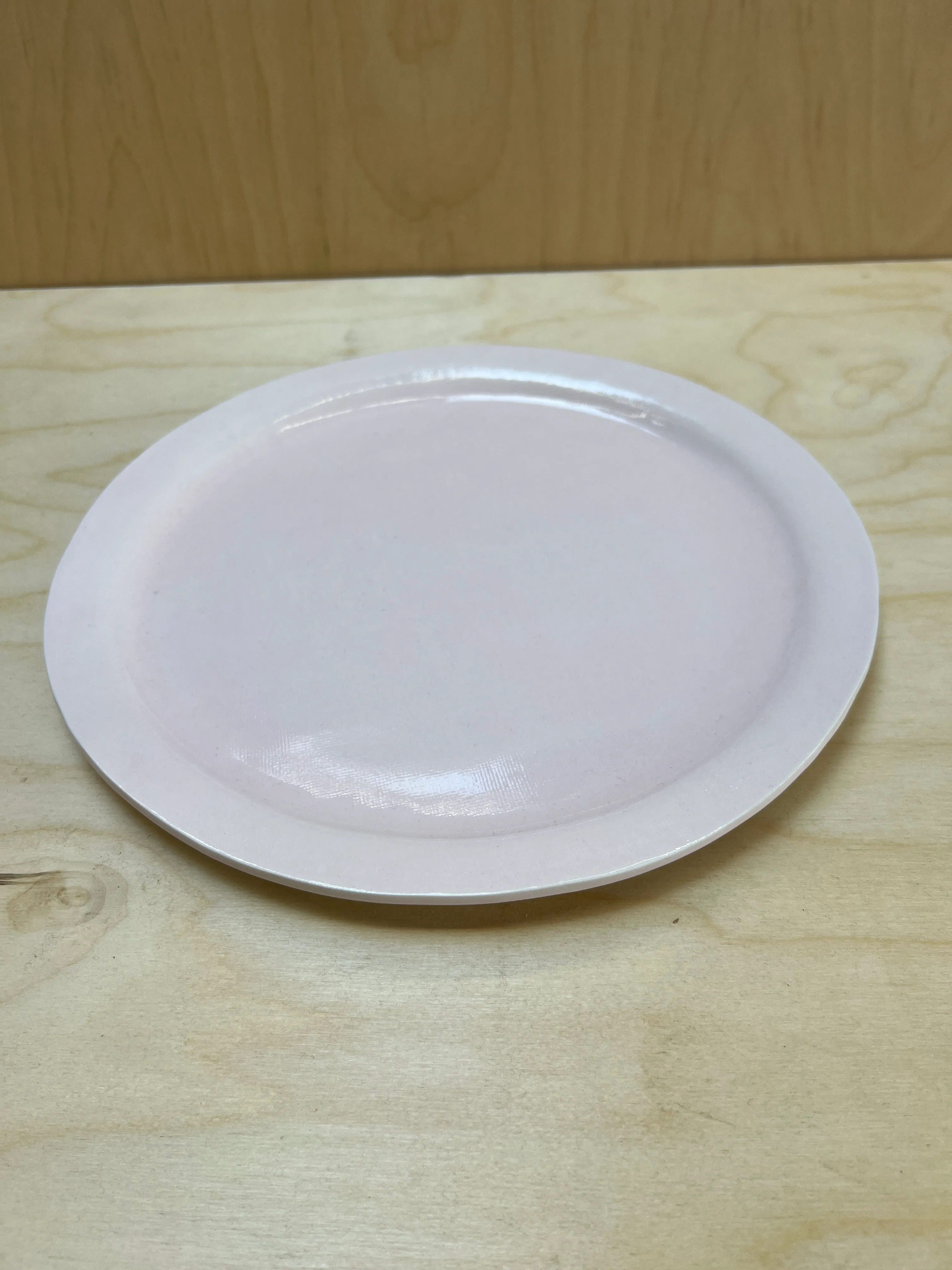 Lt Pink Round Platter