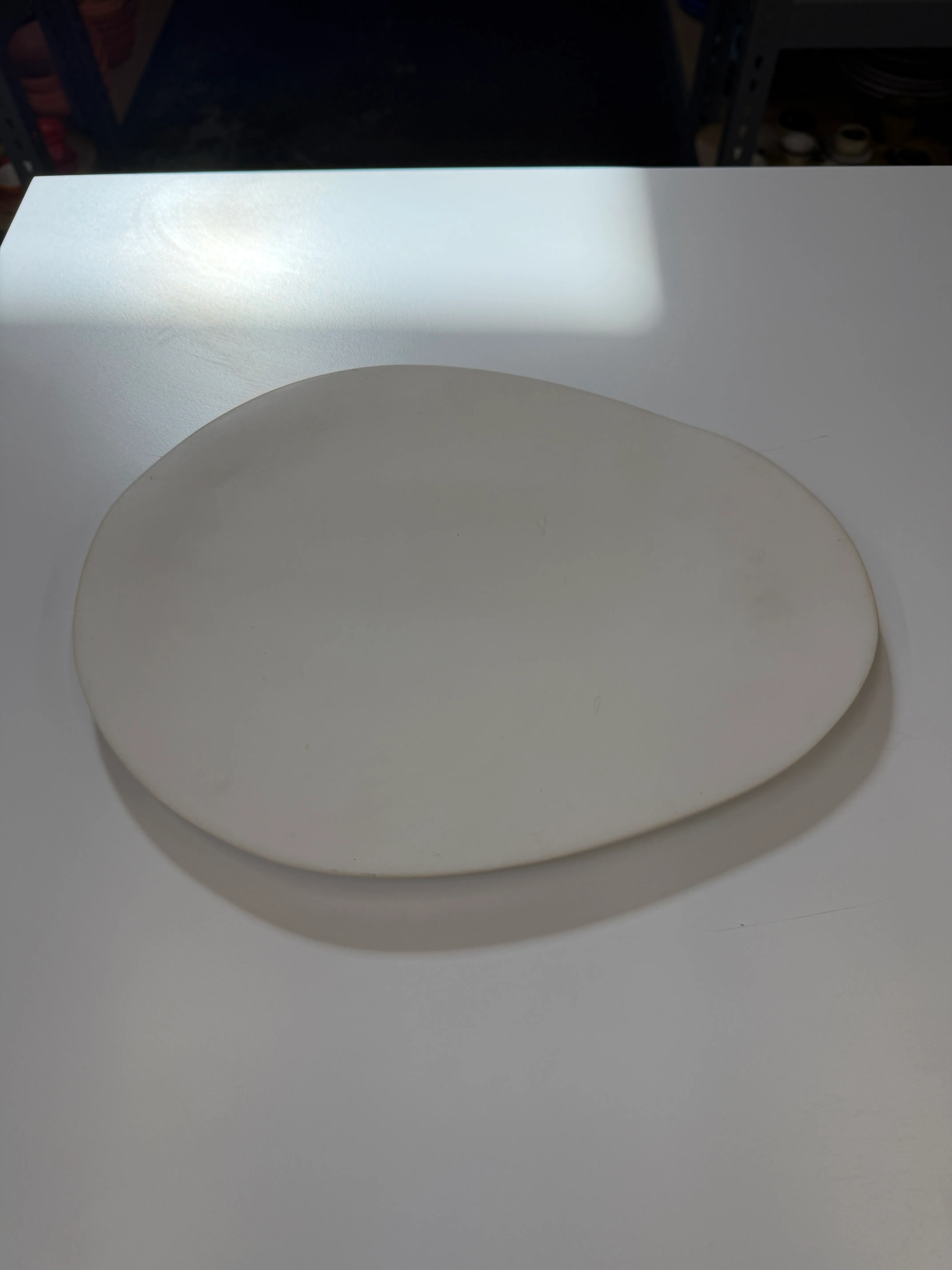 White Egg Shaped Platter