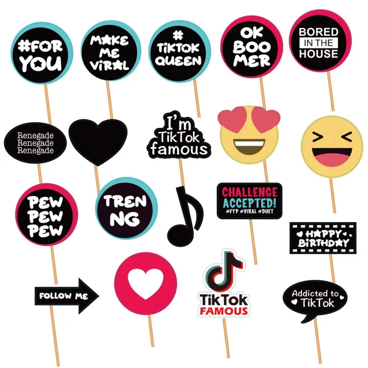 TikTok Photo Booth Props