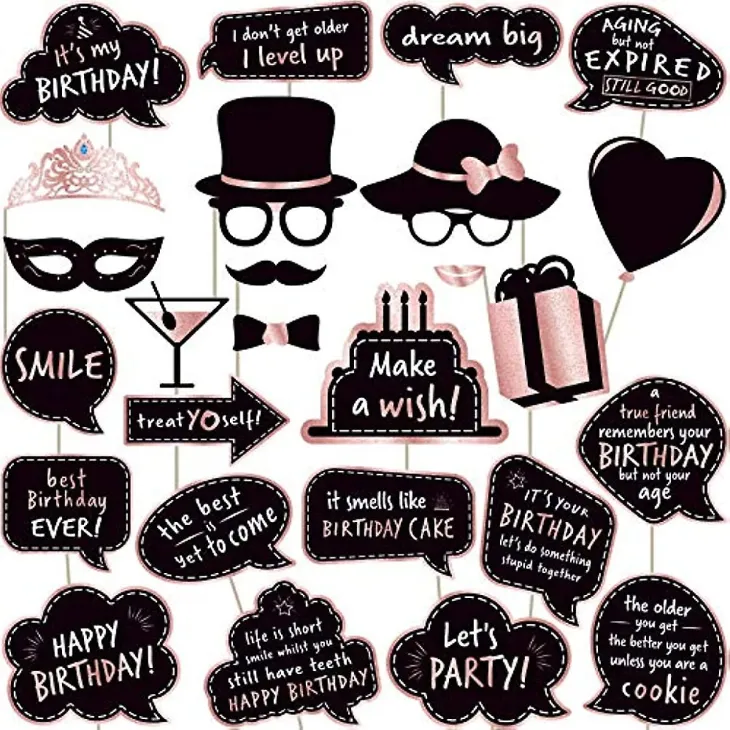 Hint of Pink Photo Booth Props