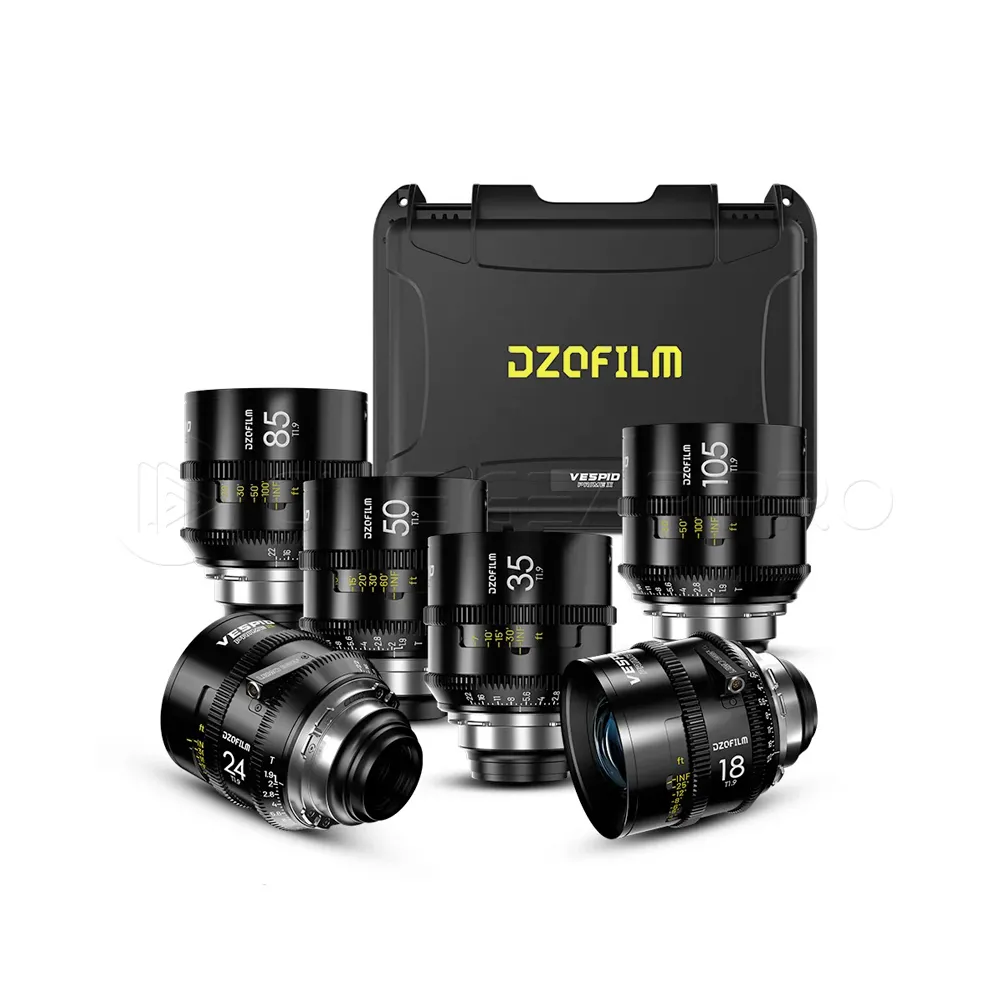 DZOFILM VESPID 2 Prime T1.9 Full Frame Cinema 6 Lens Set