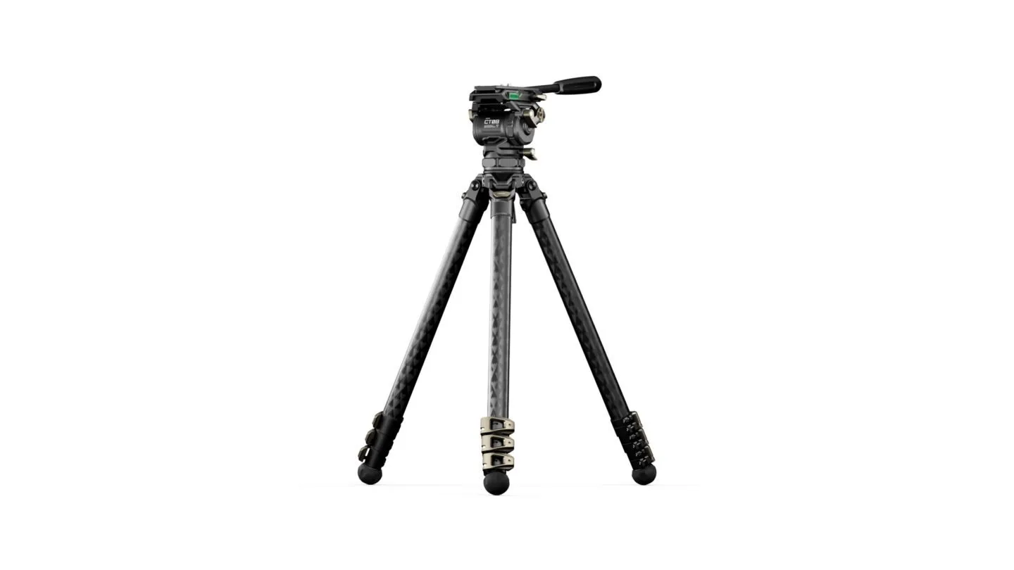 Tilta CT08 75mm Cine Fluid Head with 3-Stage Carbon Fiber Tripod Legs
