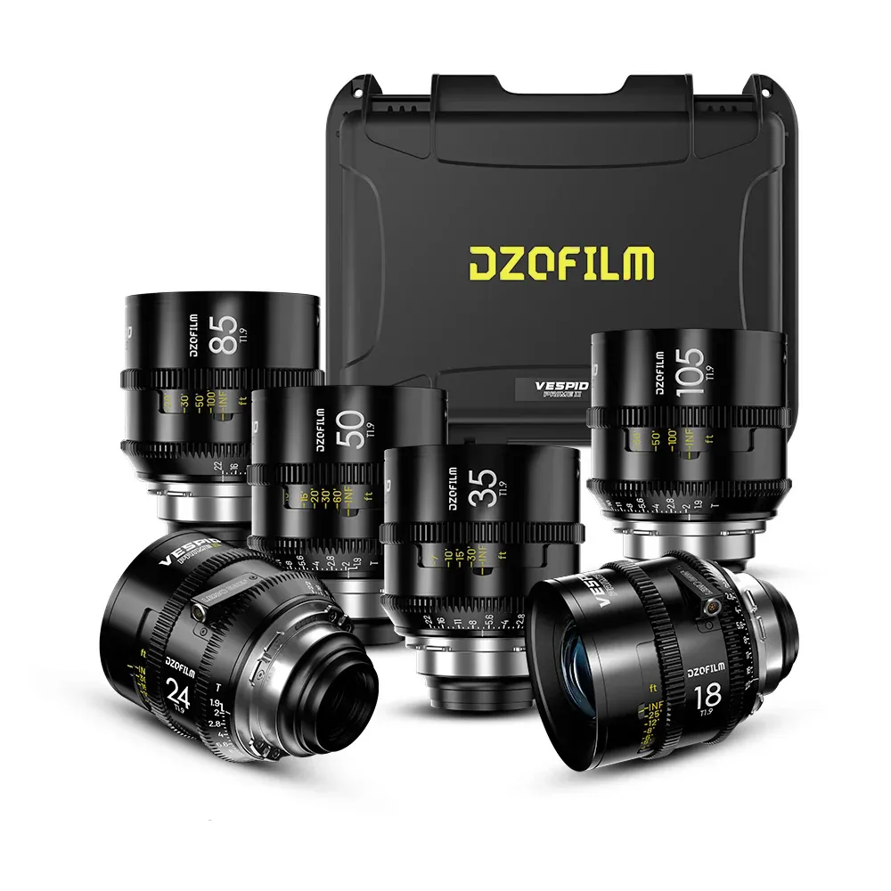 DZOFILM VESPID 2 Prime T1.9 Full Frame Cinema 6 Lens Set