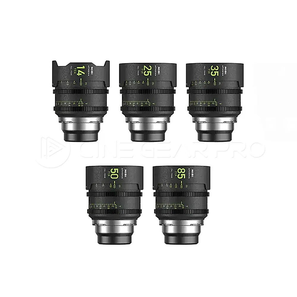 NiSi ATHENA 5-Lens Kit Full Frame Cinema Prime Lens Kit