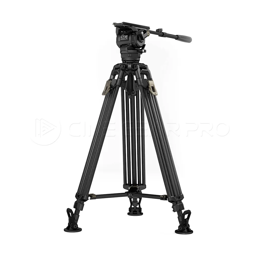 TiLTA CT12 75mm Cine Fluid Head with 2-Stage One Touch Carbon Fiber Tripod Legs