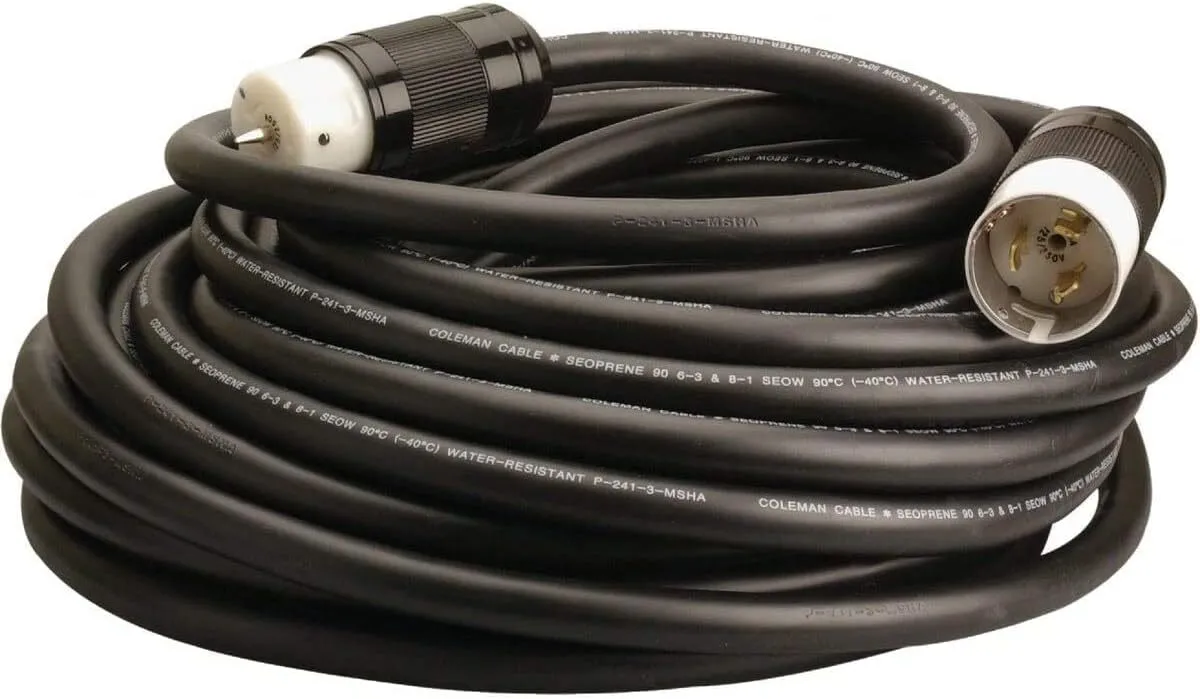 50 AMP Twist-lock Power Cable 50 FT