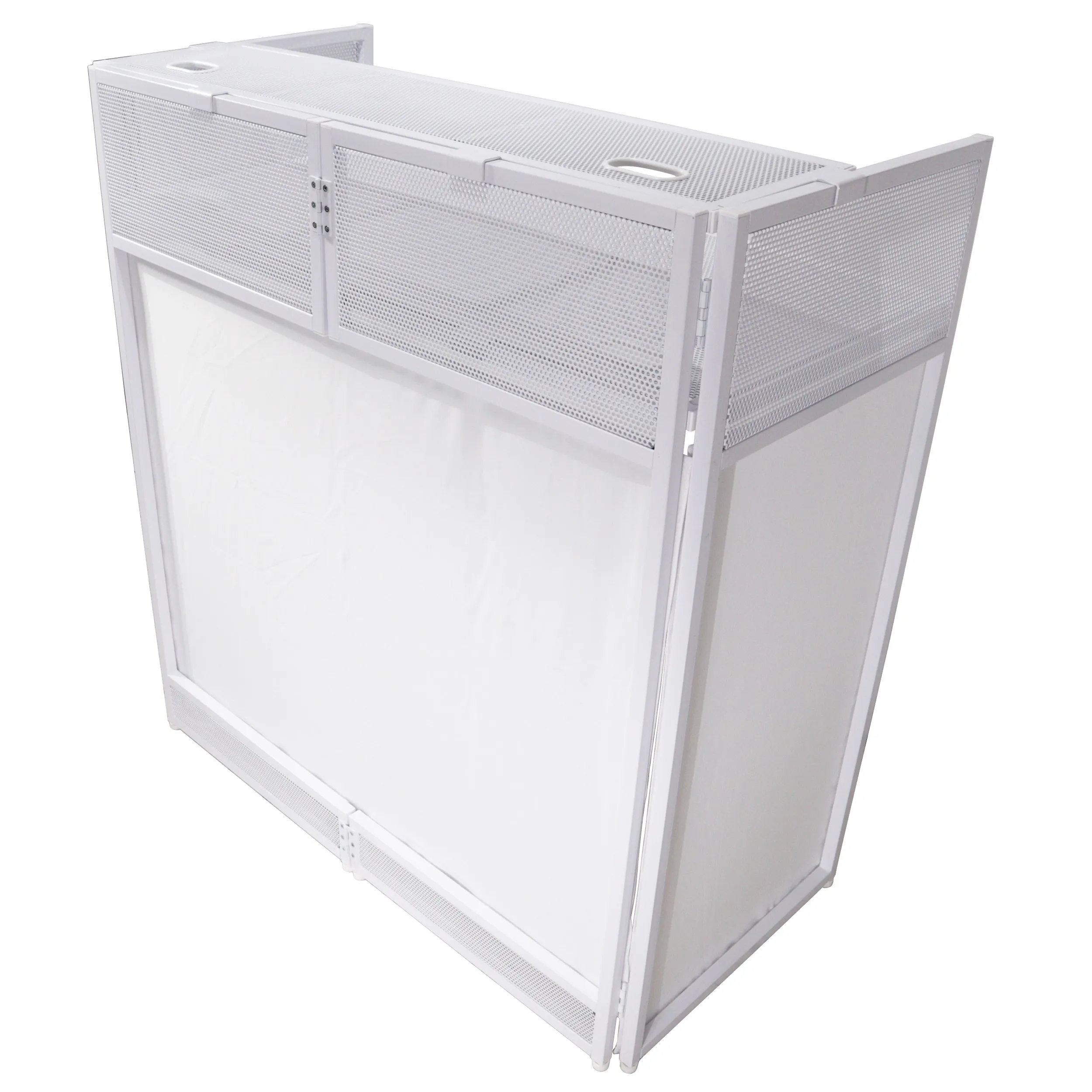 ProX VISTA DJ Table/Booth (White/Black)