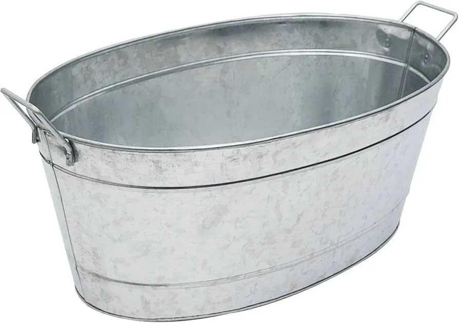 Oval Galvanized Tub 