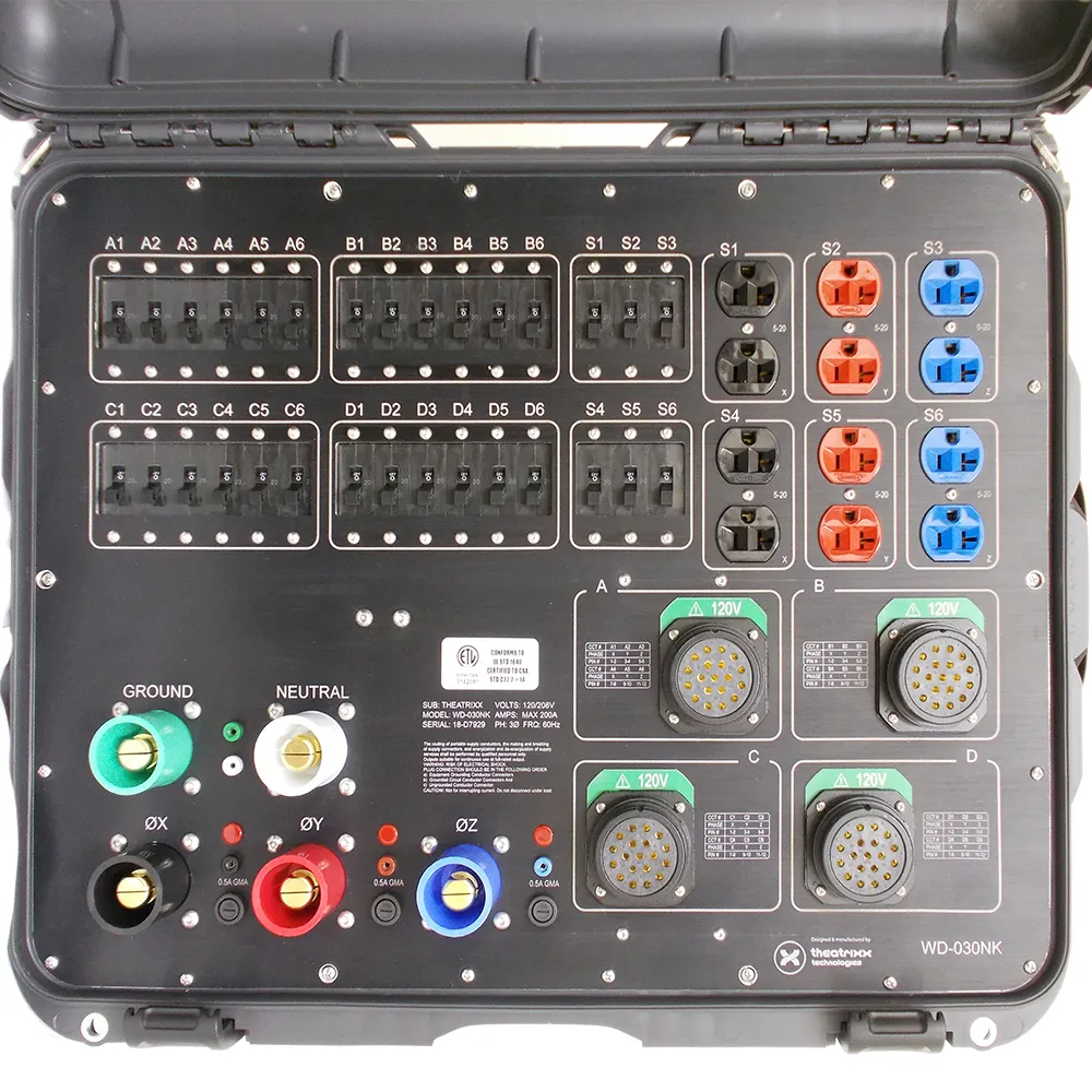 Rolling 30x 20A 120V Power Distro - 4x Soca and 6x Edison Outputs
