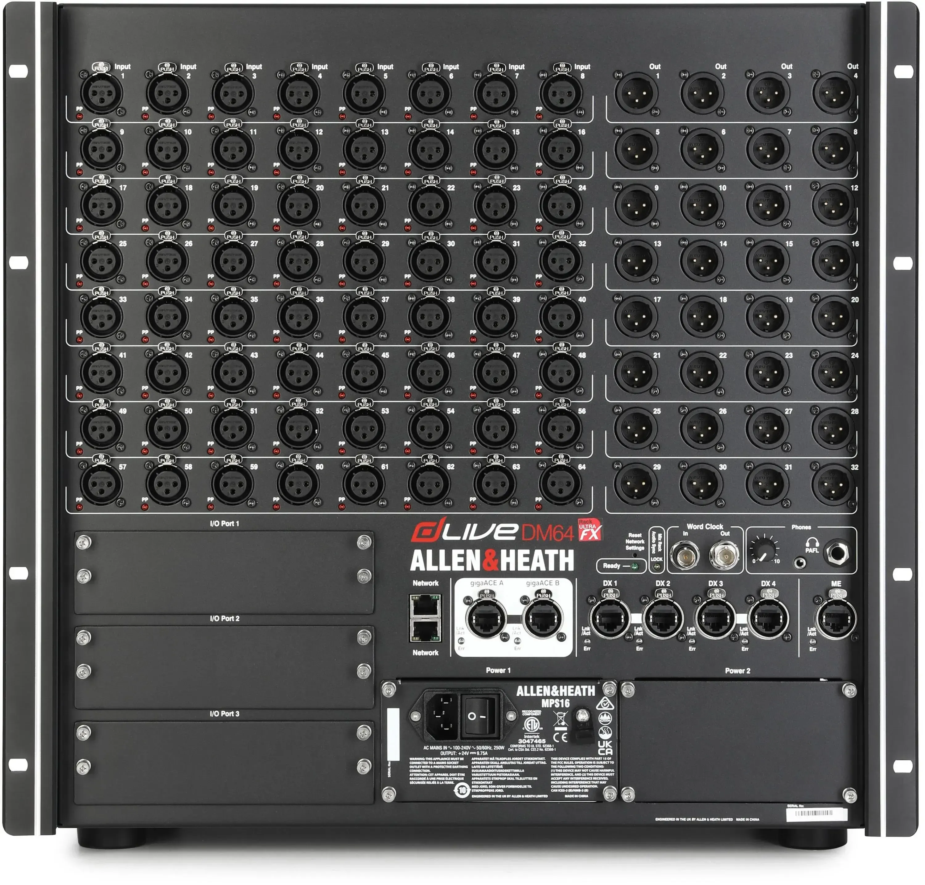 Allen & Heath dLive DM64-RUFX MixRack