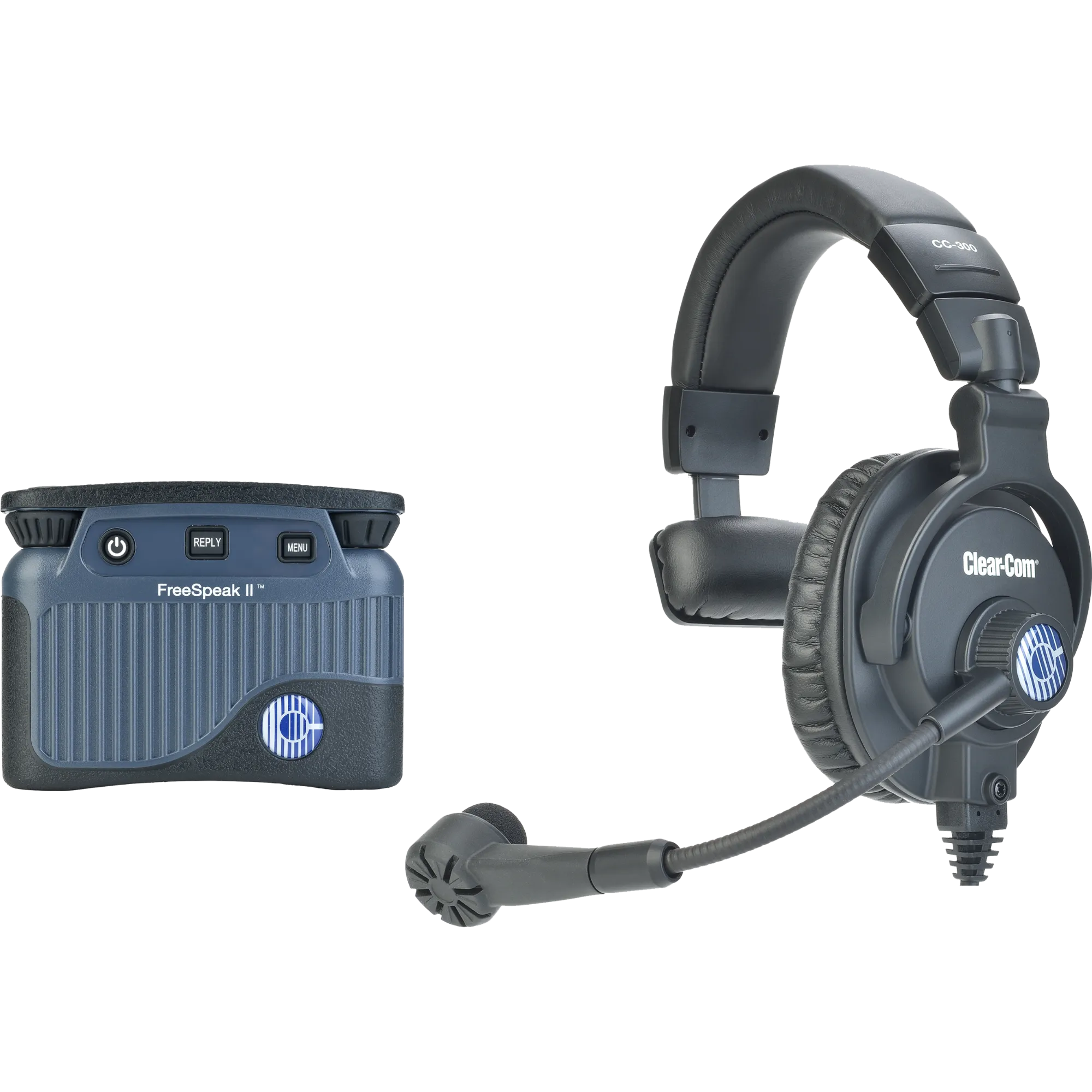 Clear-Com FreeSpeak II Beltpack with Single Muff Headset