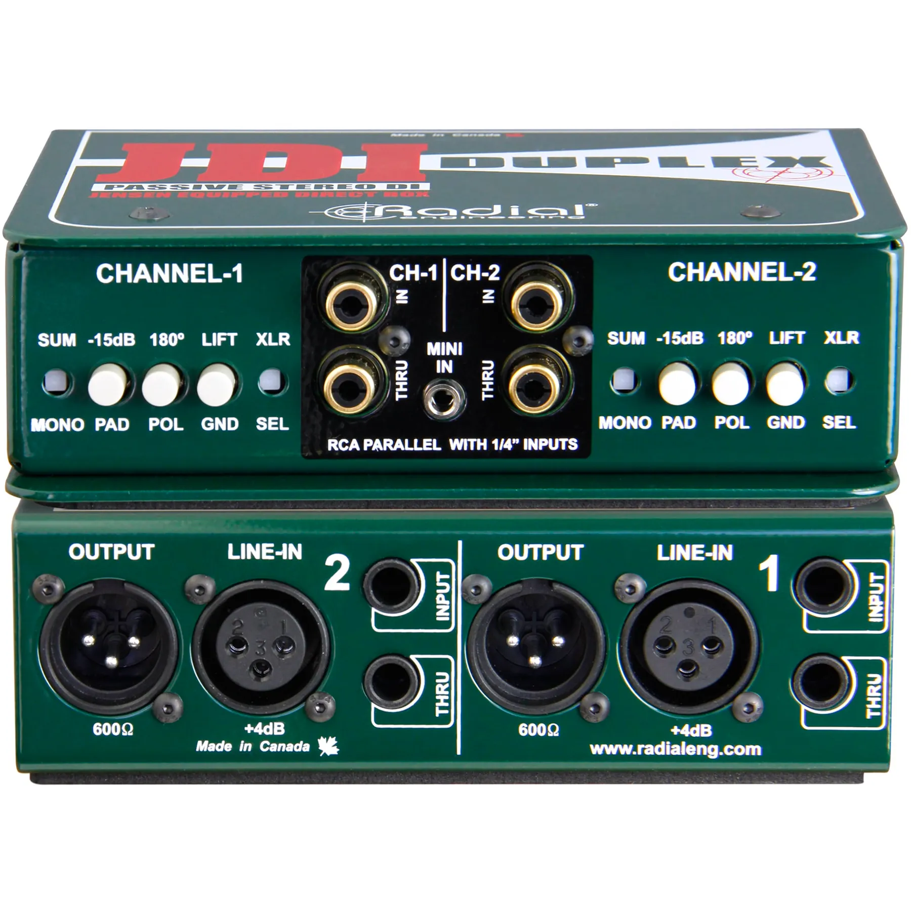 Radial Duplex 2-Channel Direct Box