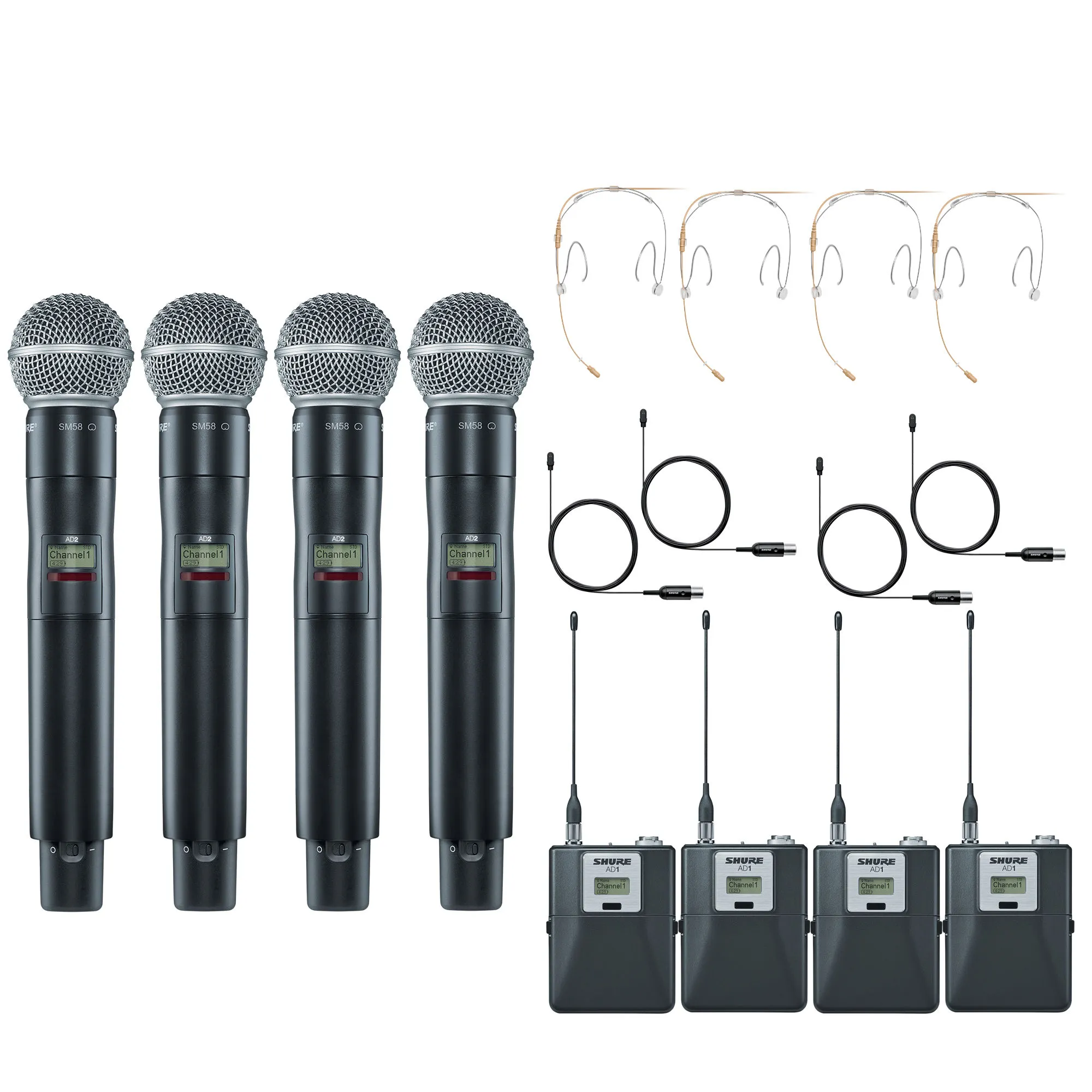 Shure Axient Digital AD Transmitter 4-Pack