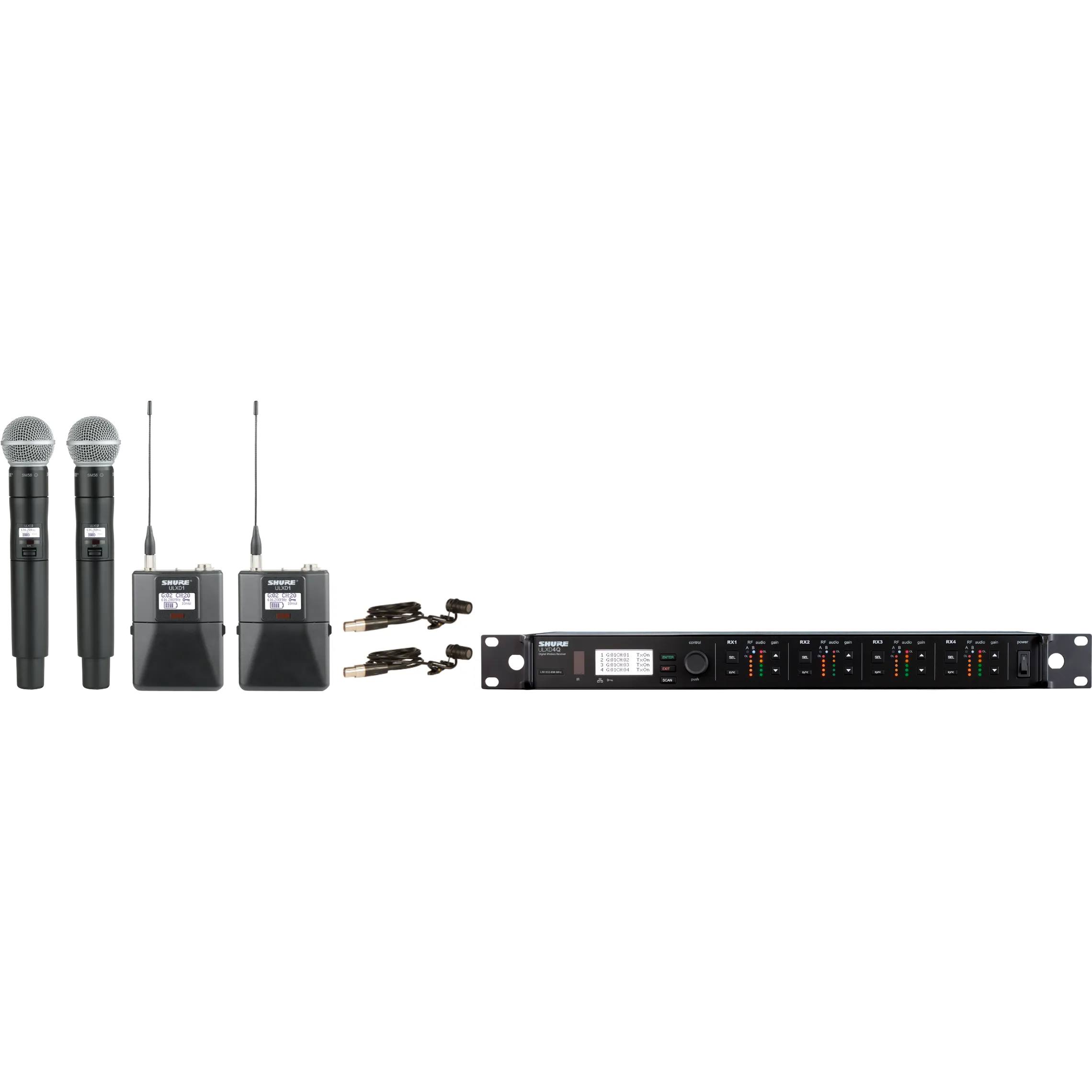 Shure ULX-D Dual Combo Wireless Microphone System