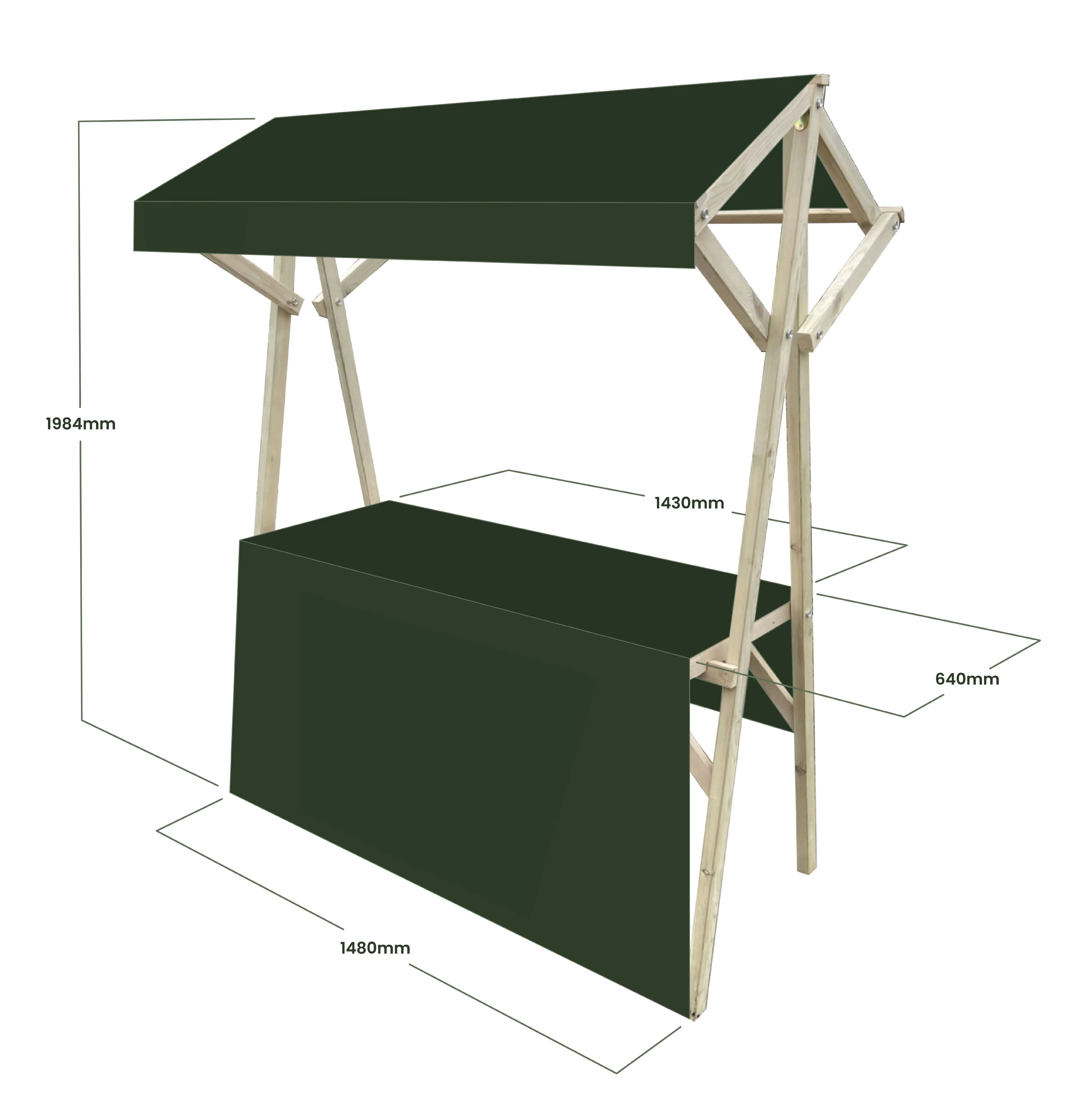 Mobile Foldable A-Frame Stand