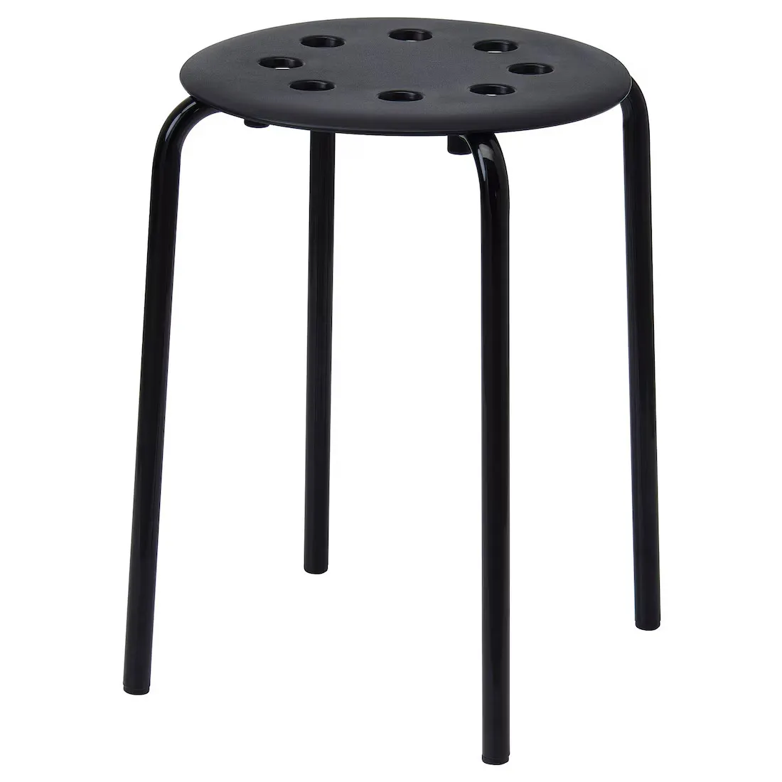 Black Metal Stool