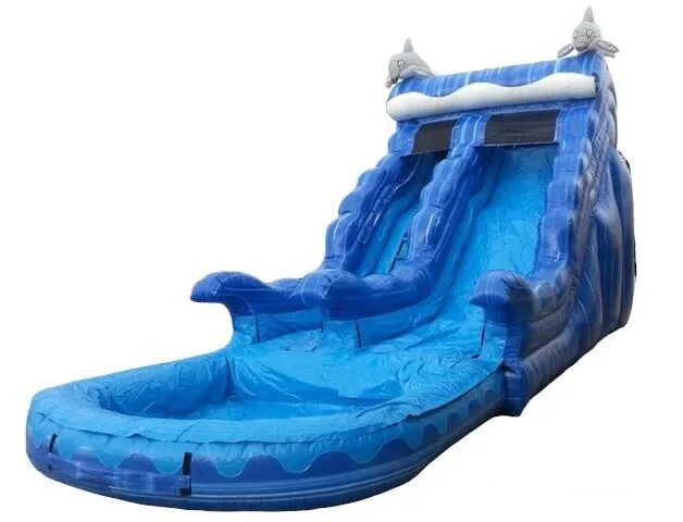 18 foot "dolphin splash" wet/dry slide